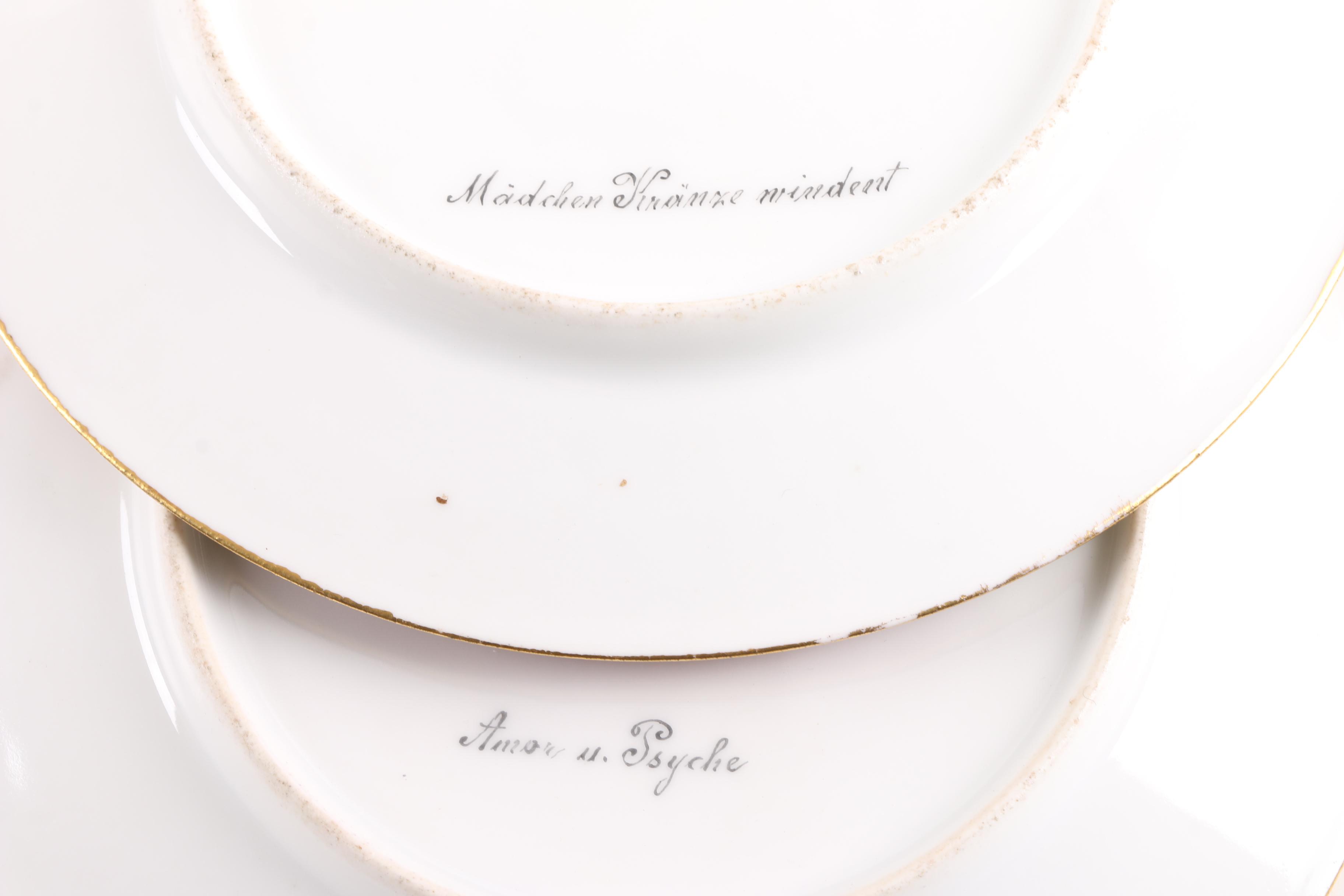 Antique Royal Vienna Porcelain Plates
