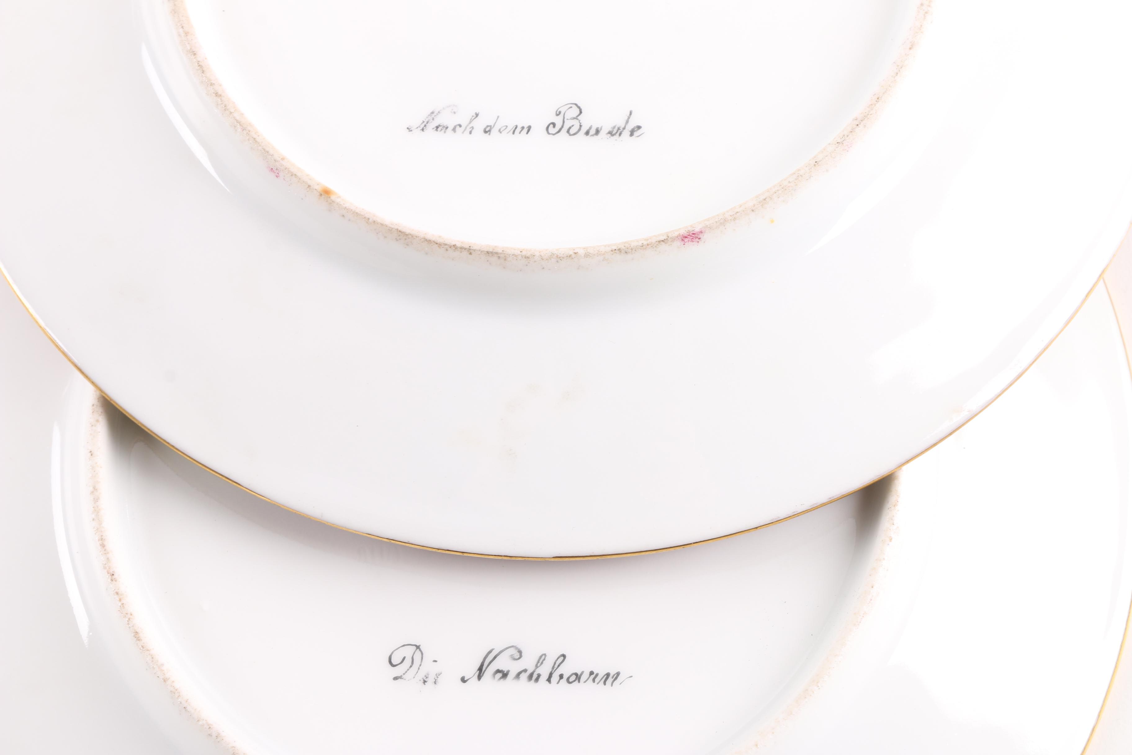 Antique Royal Vienna Porcelain Plates