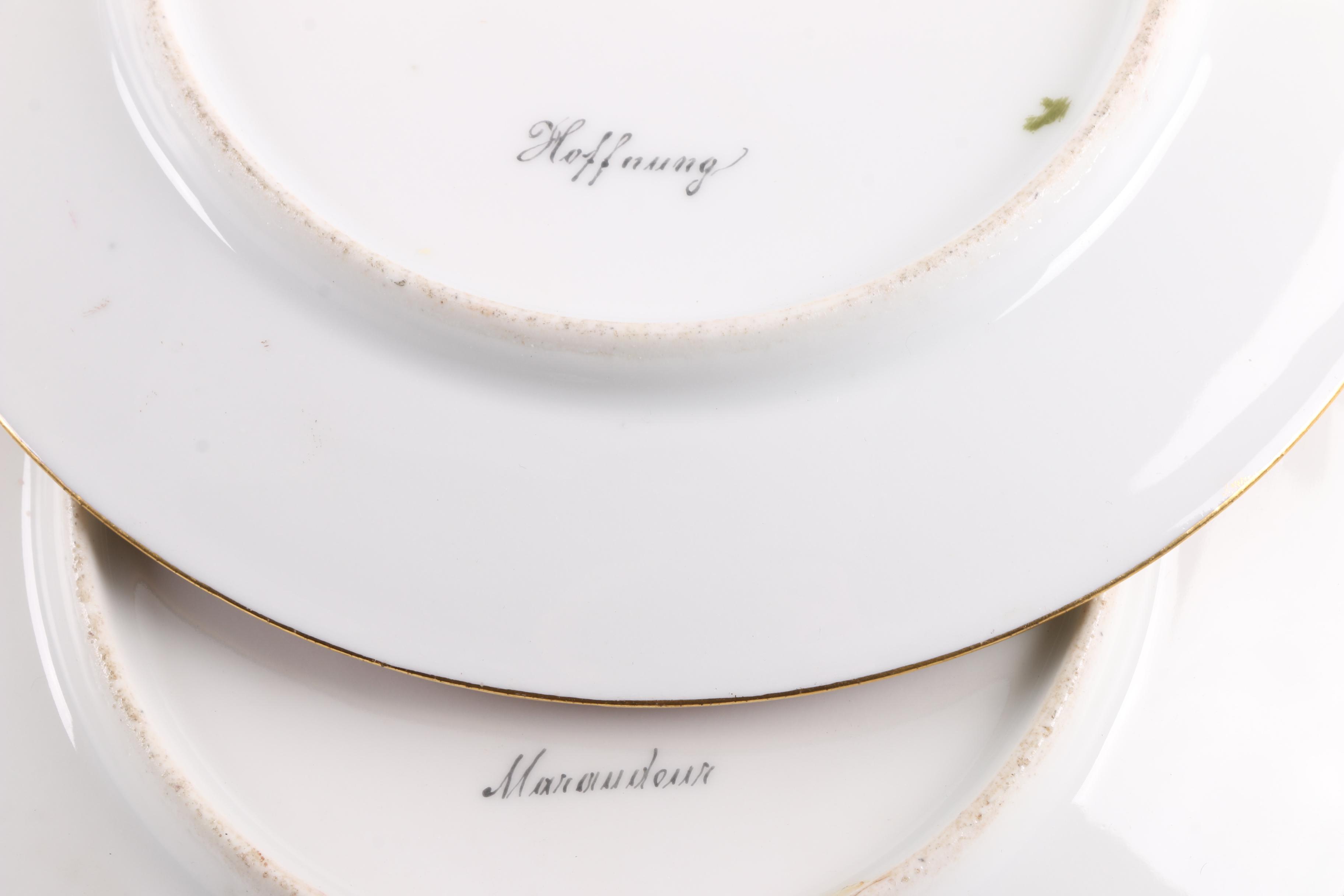 Antique Royal Vienna Porcelain Plates