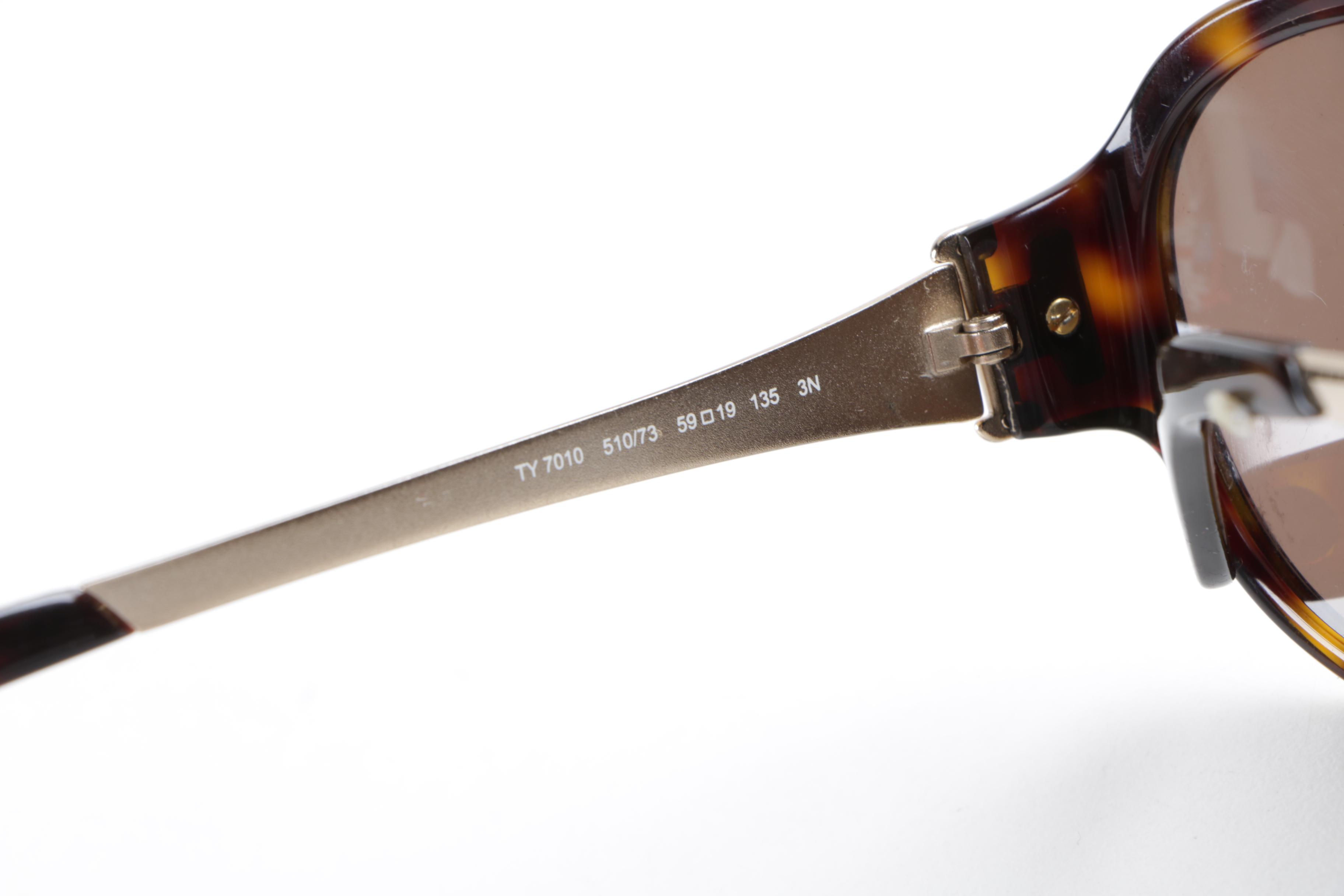 Tory Burch TY 7010 Tortoiseshell Style Sunglasses with Case