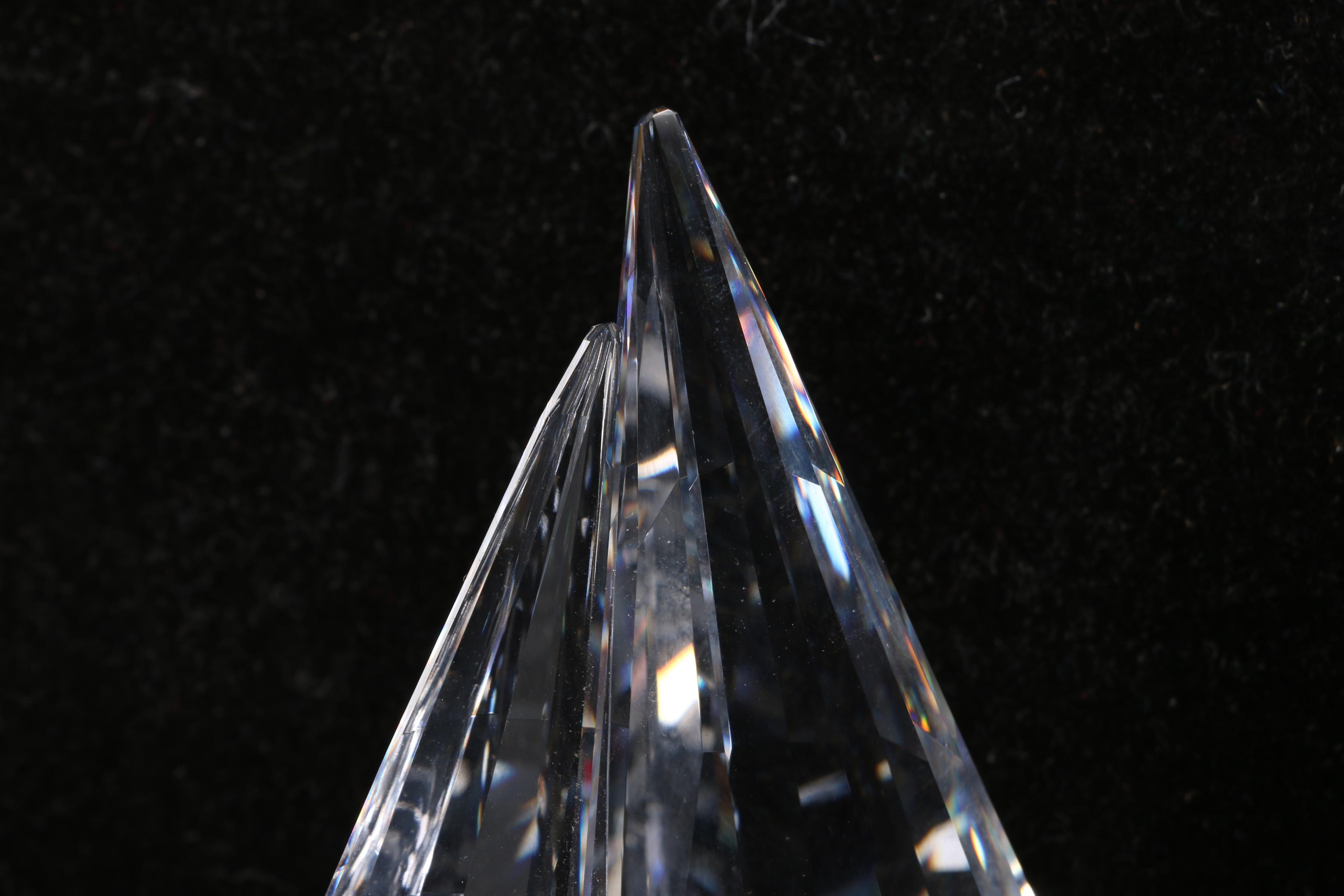 Pair of Swarovski Crystal Sailboat Figurines Including "Sailing Legend"