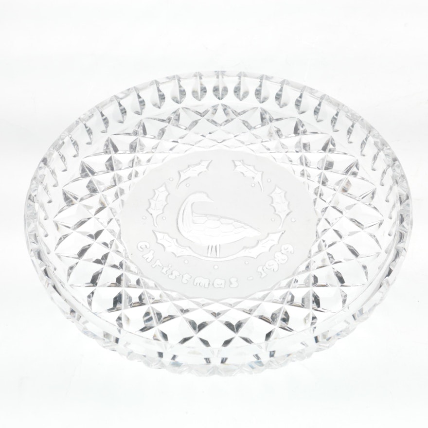 Waterford Crystal "Twelve Days of Christmas Six Geese" Plate