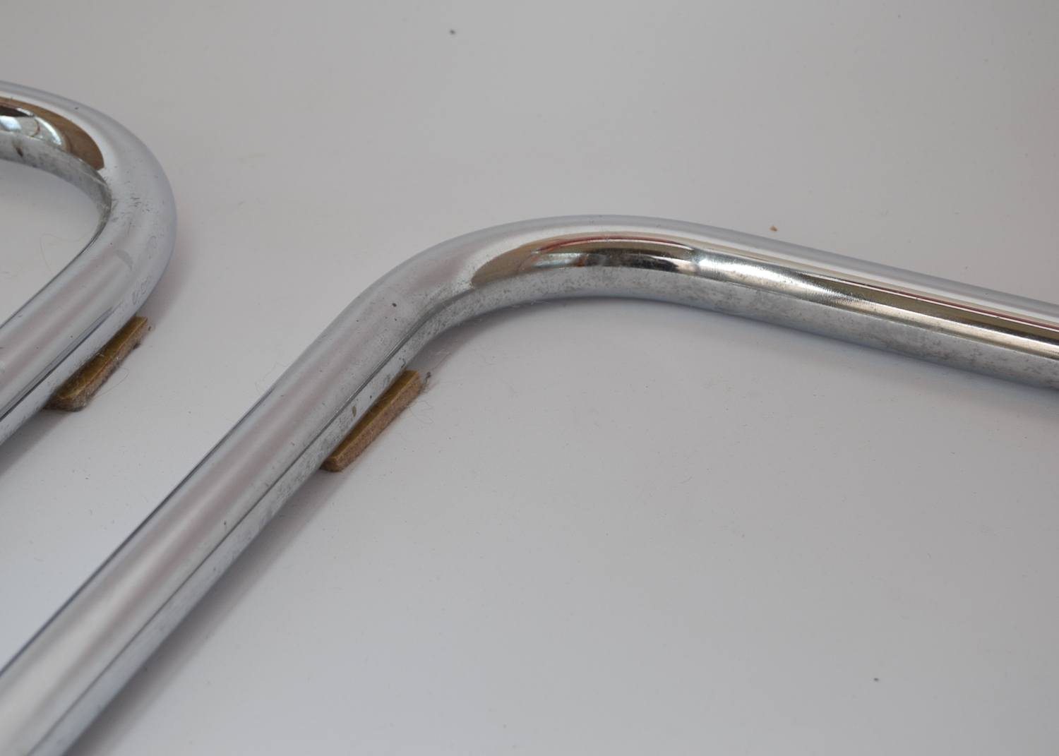 Red Vinyl Upholstered Cesca Style Chair Pair