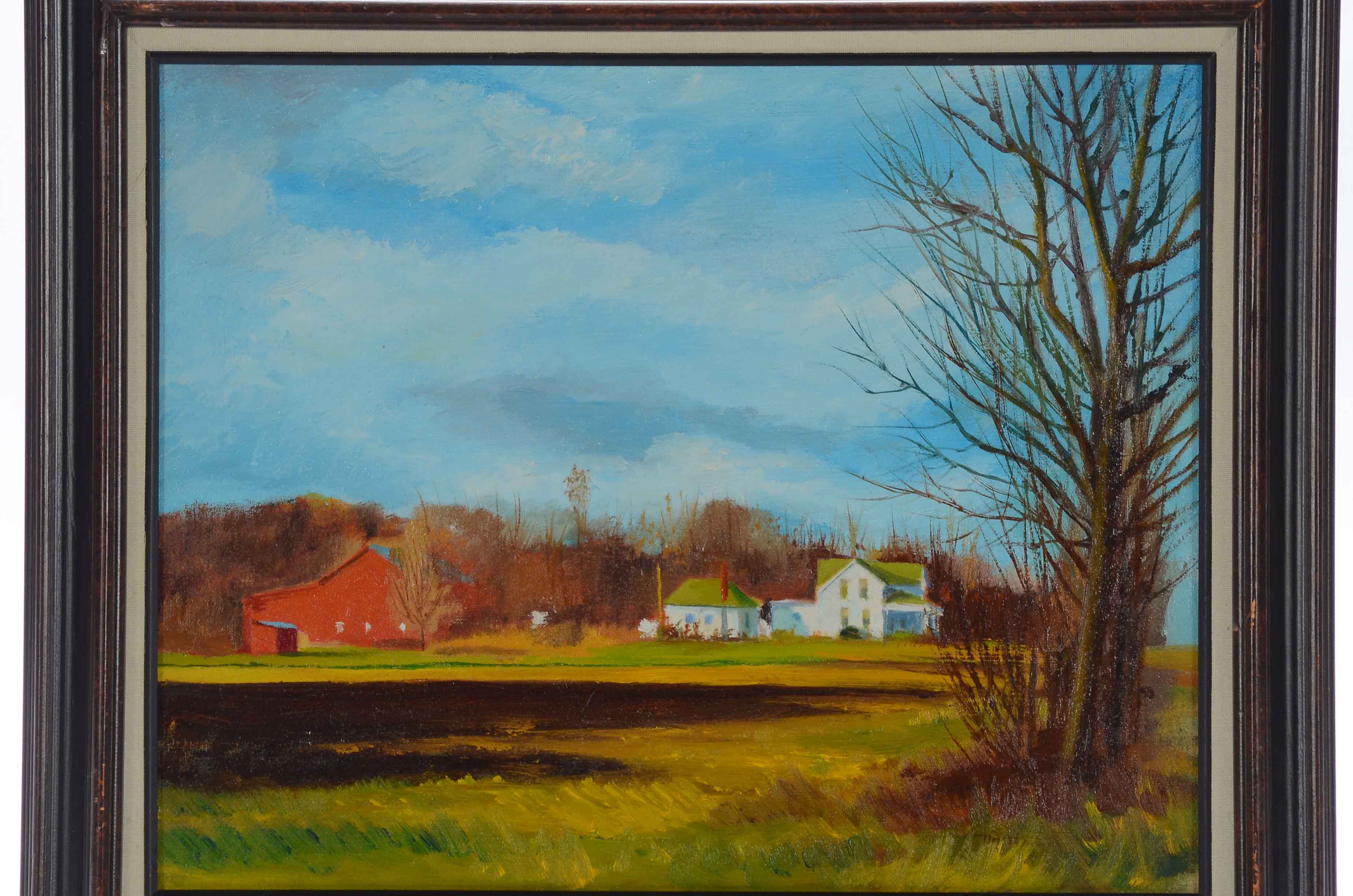 James Devore Oil Painting "Ohio Farm"