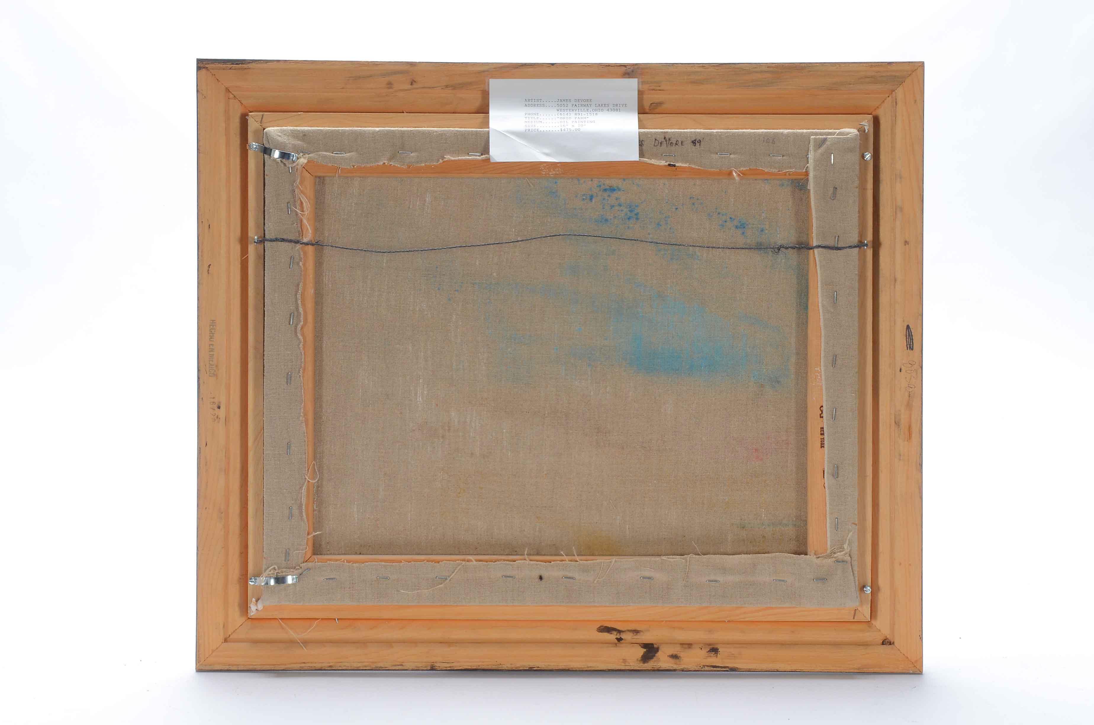 James Devore Oil Painting "Ohio Farm"