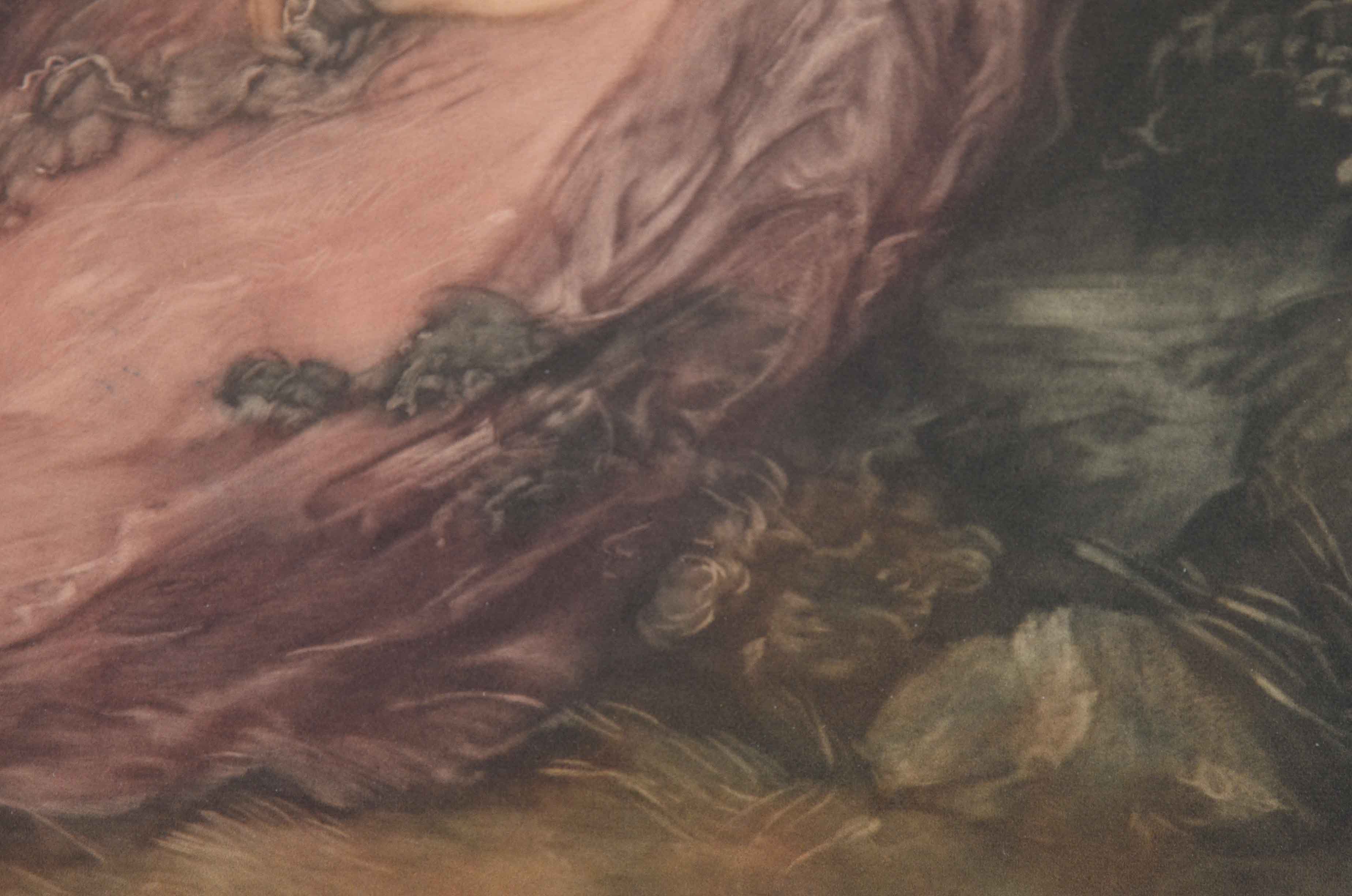 Antique Mezzotint after Gainsborough "Mrs. Richard Brinsley Sheridan"