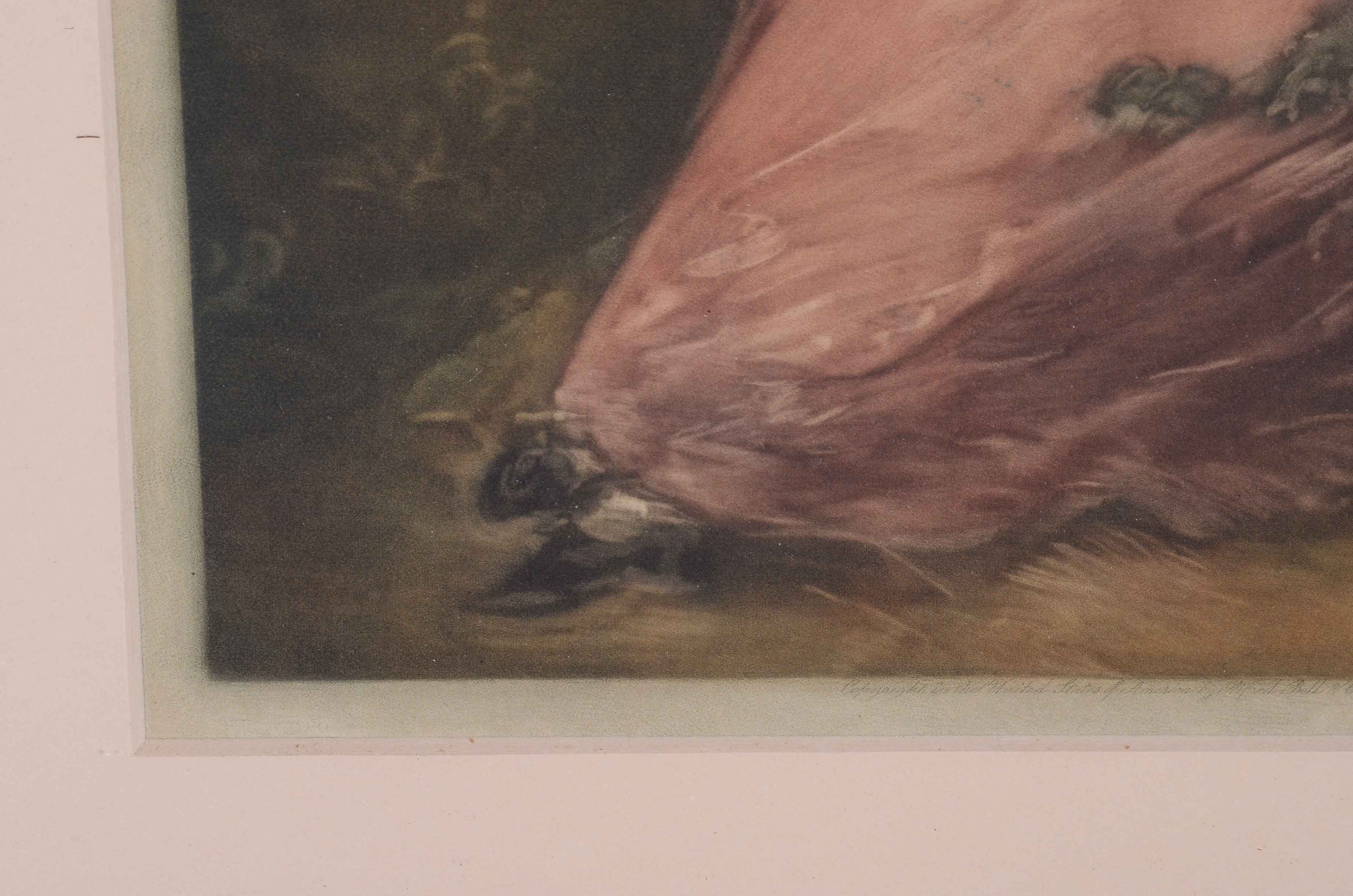 Antique Mezzotint after Gainsborough "Mrs. Richard Brinsley Sheridan"