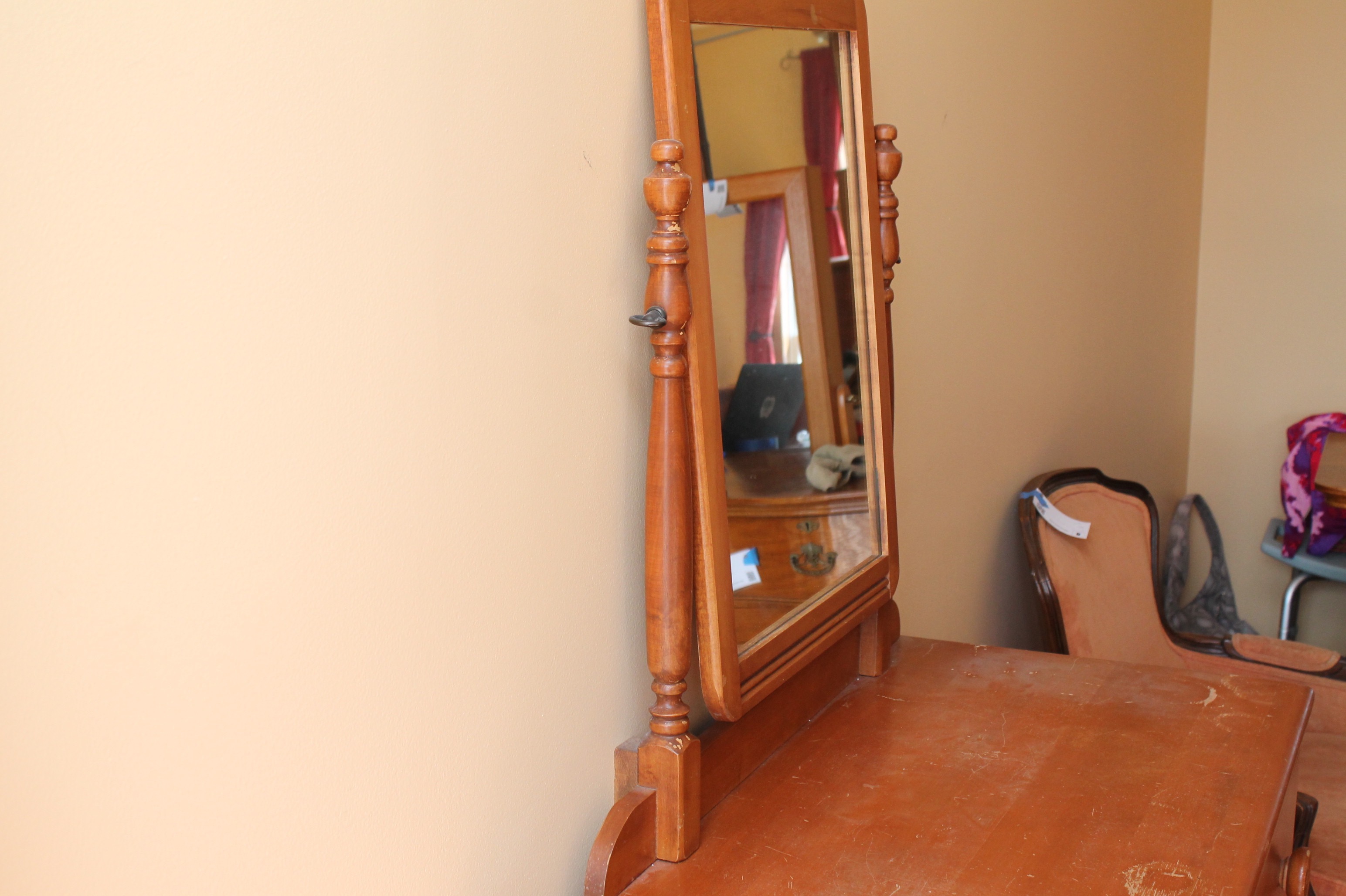 Antique Jenny Lind Dresser and Chest of Drawers