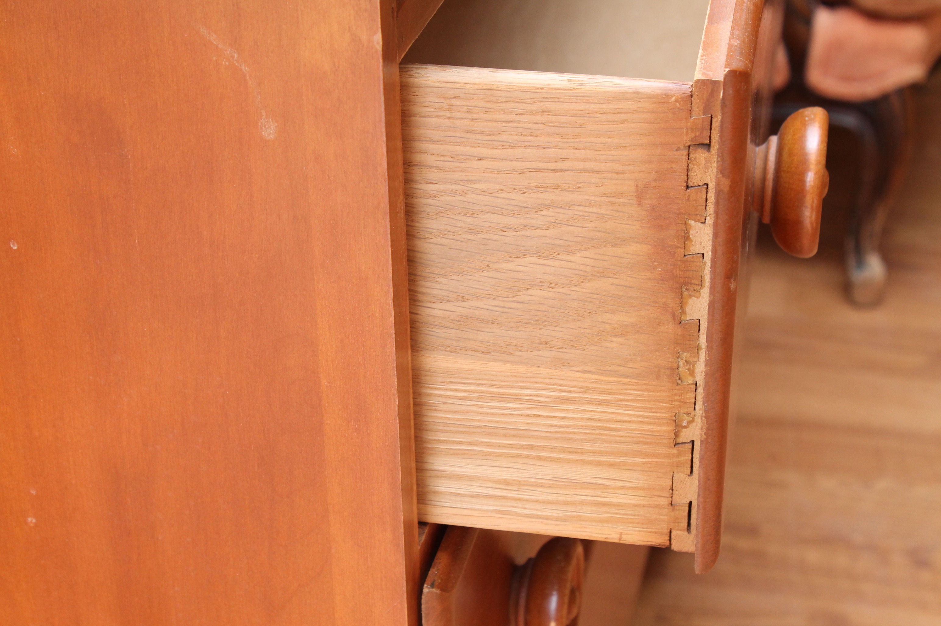 Antique Jenny Lind Dresser and Chest of Drawers