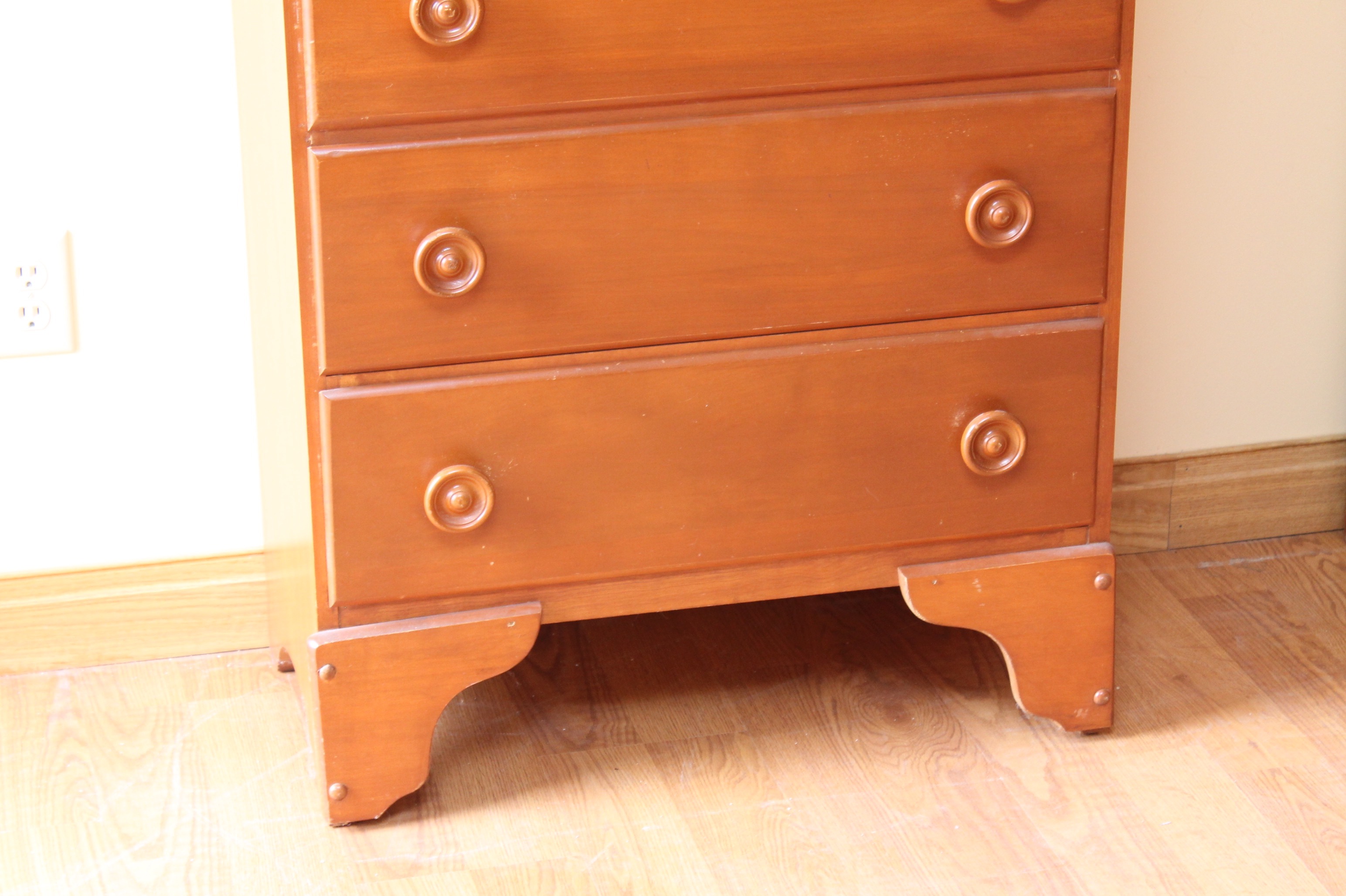 Antique Jenny Lind Dresser and Chest of Drawers