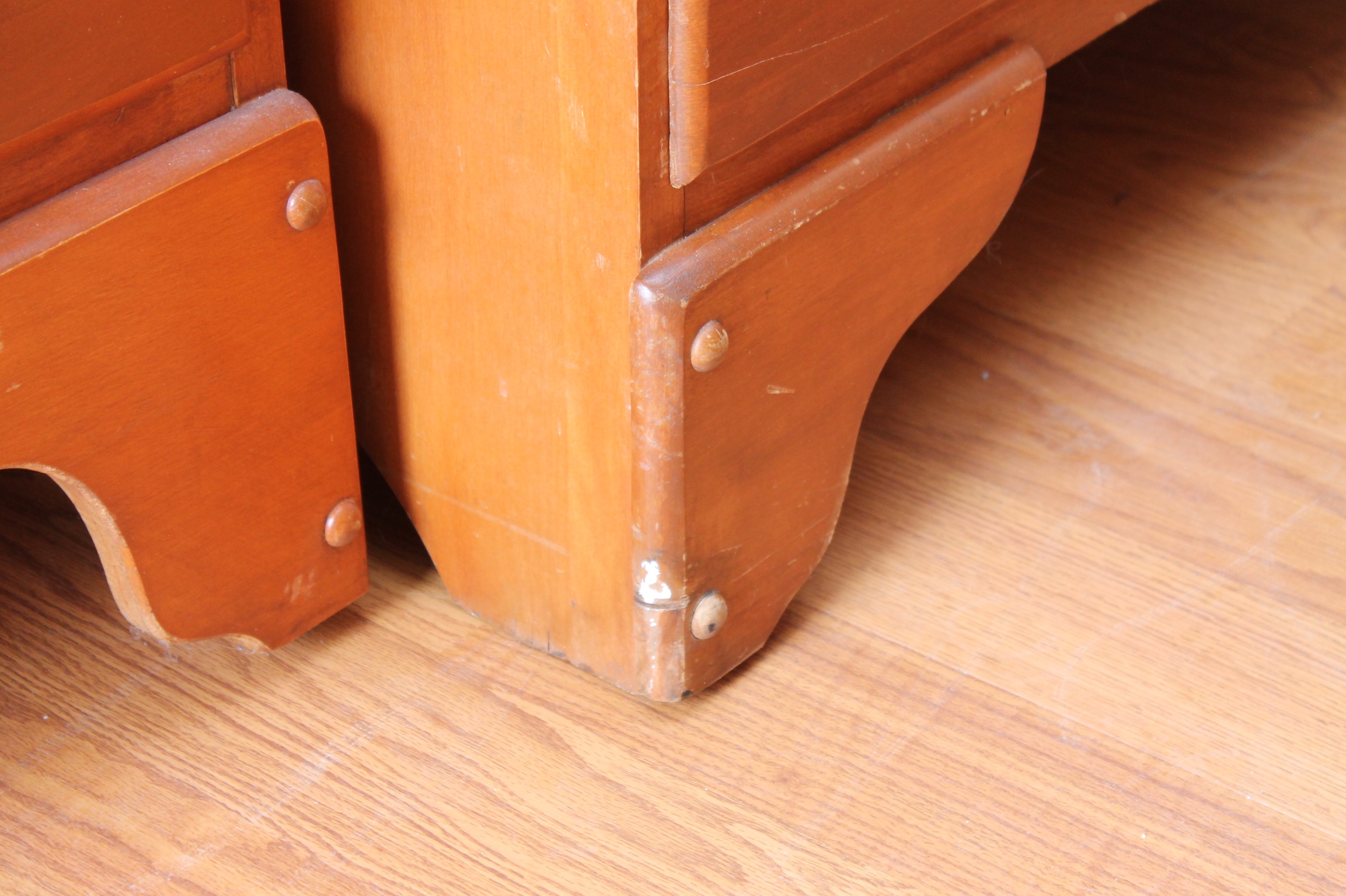 Antique Jenny Lind Dresser and Chest of Drawers