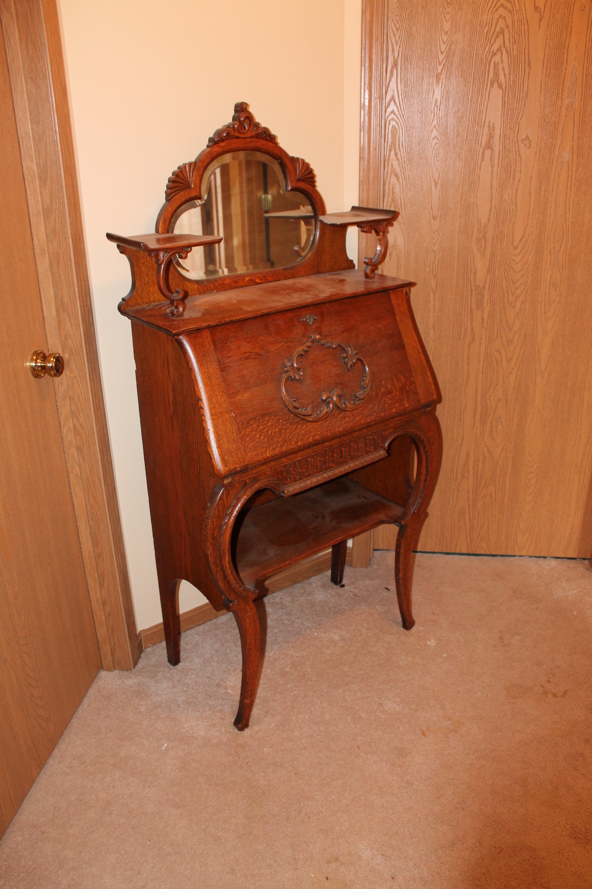 Antique Oak Secretary