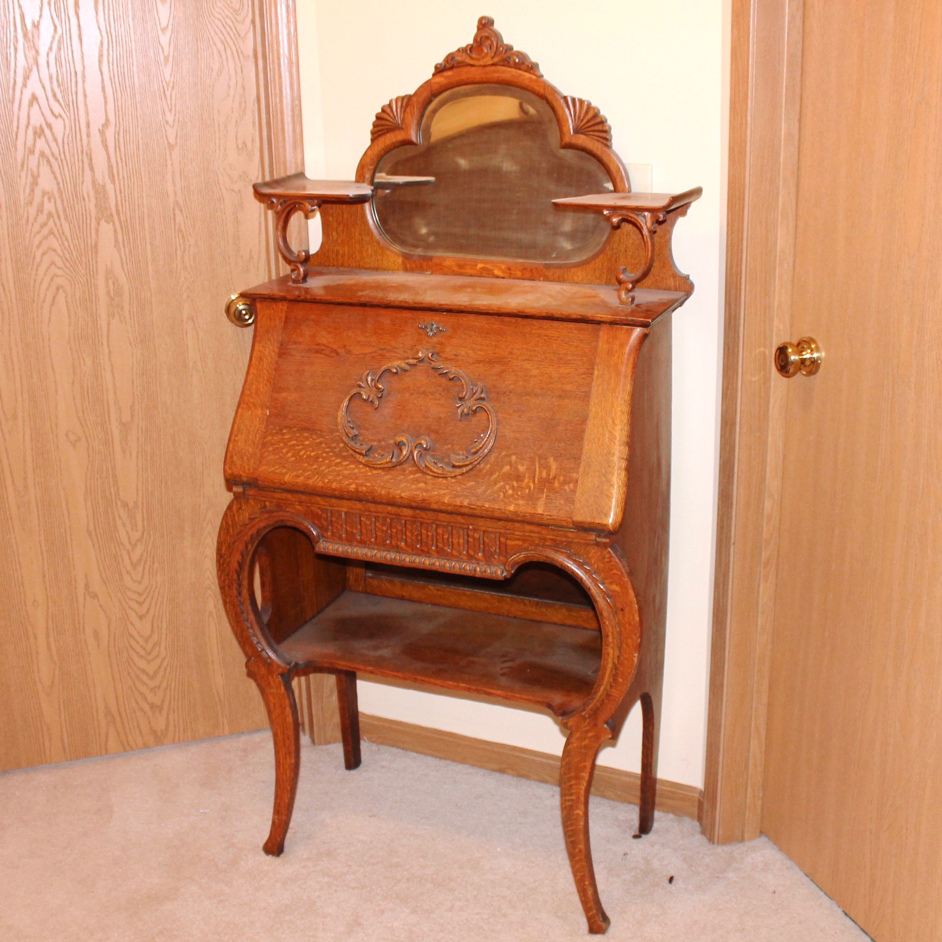 Antique Oak Secretary