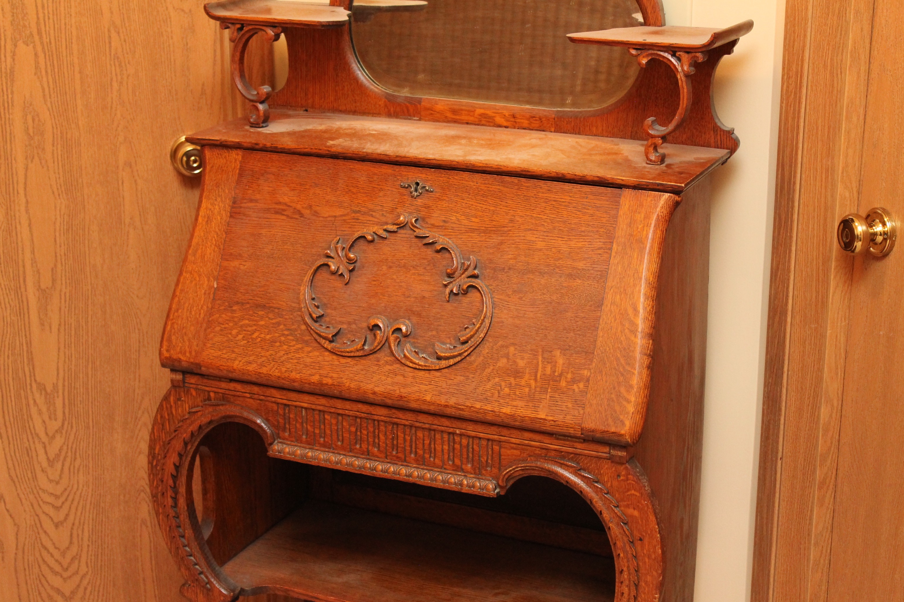 Antique Oak Secretary