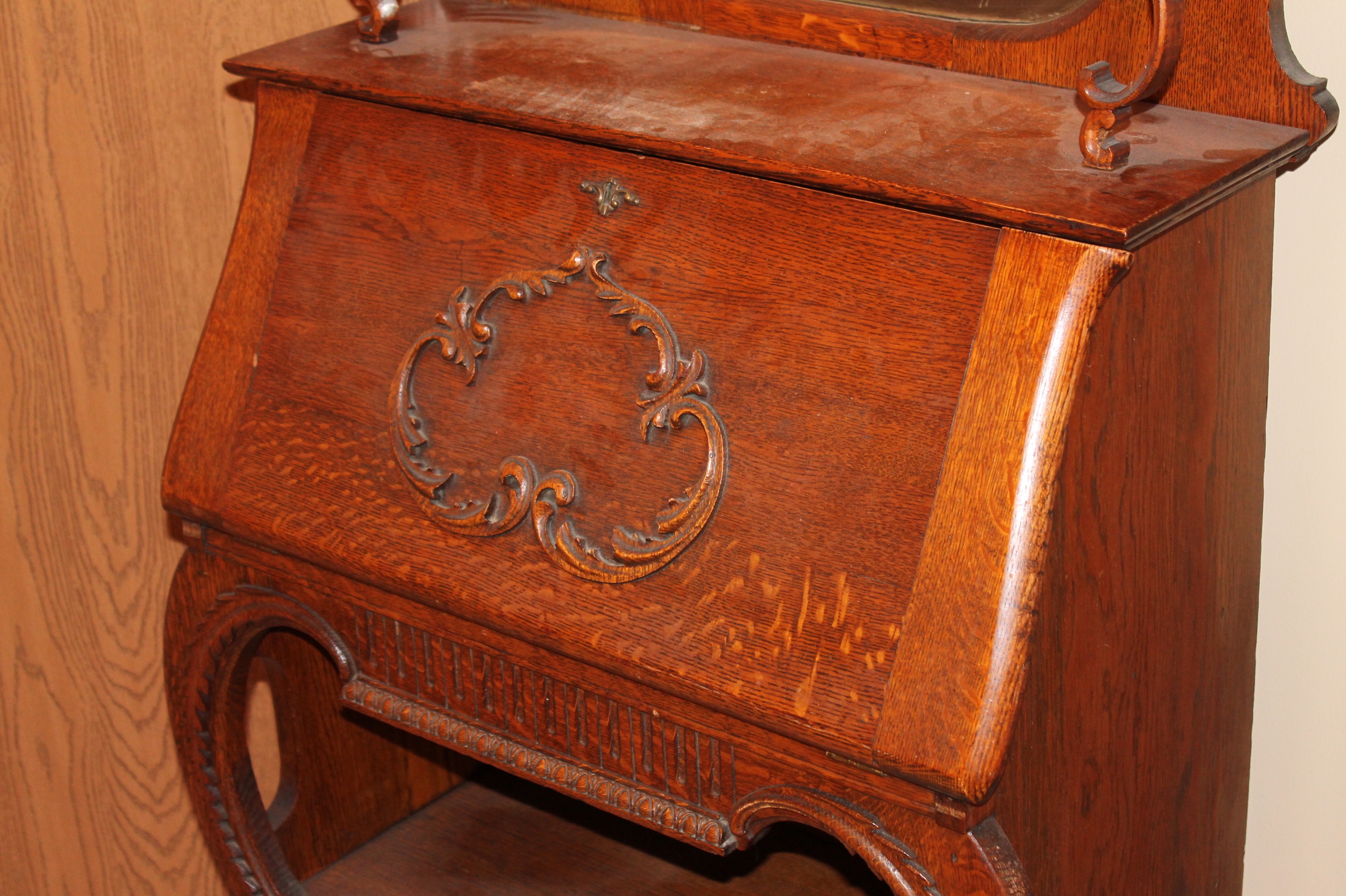 Antique Oak Secretary