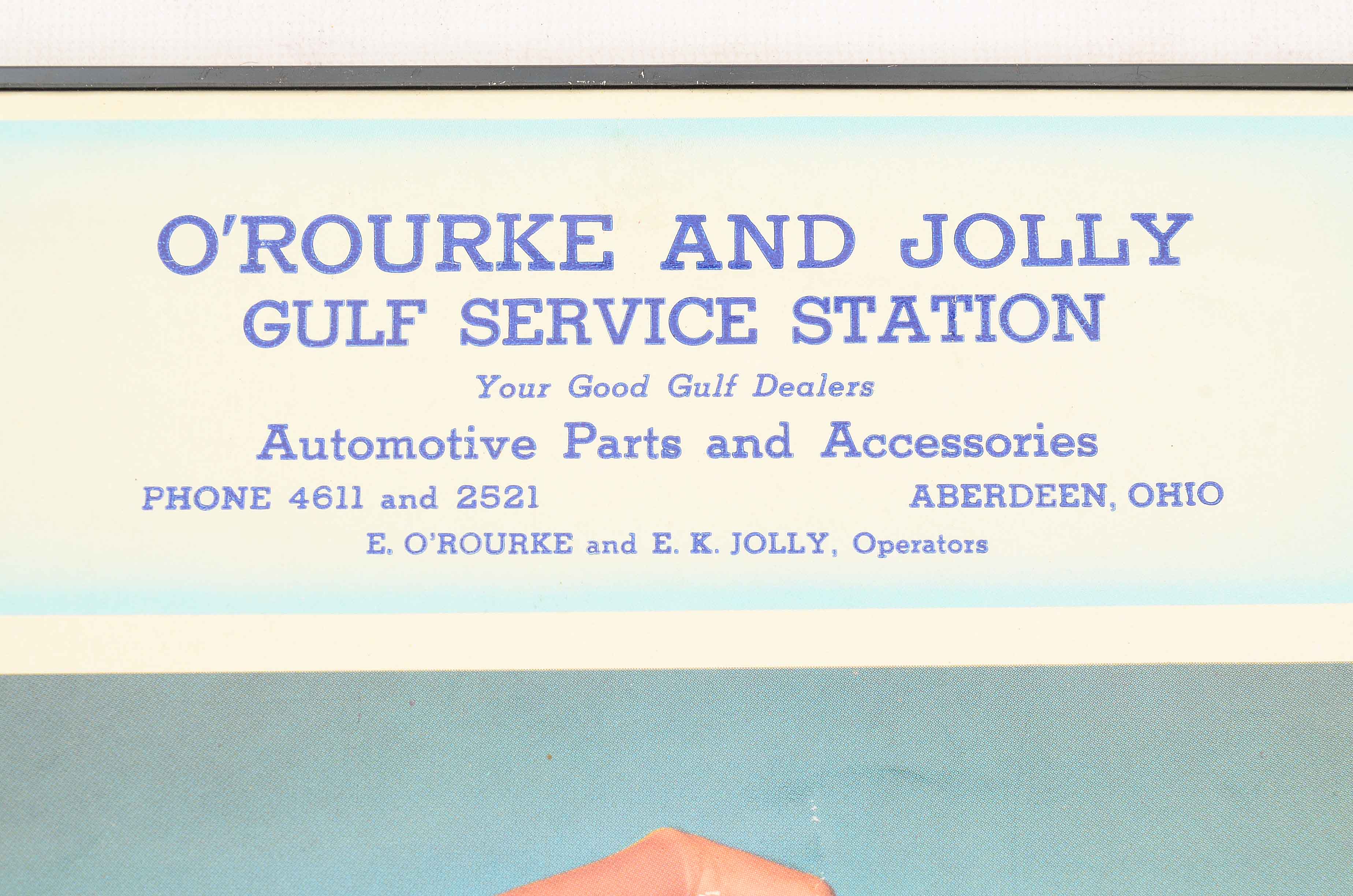 Vintage 1955 Jolly Gulf Nude Pinup Calendar