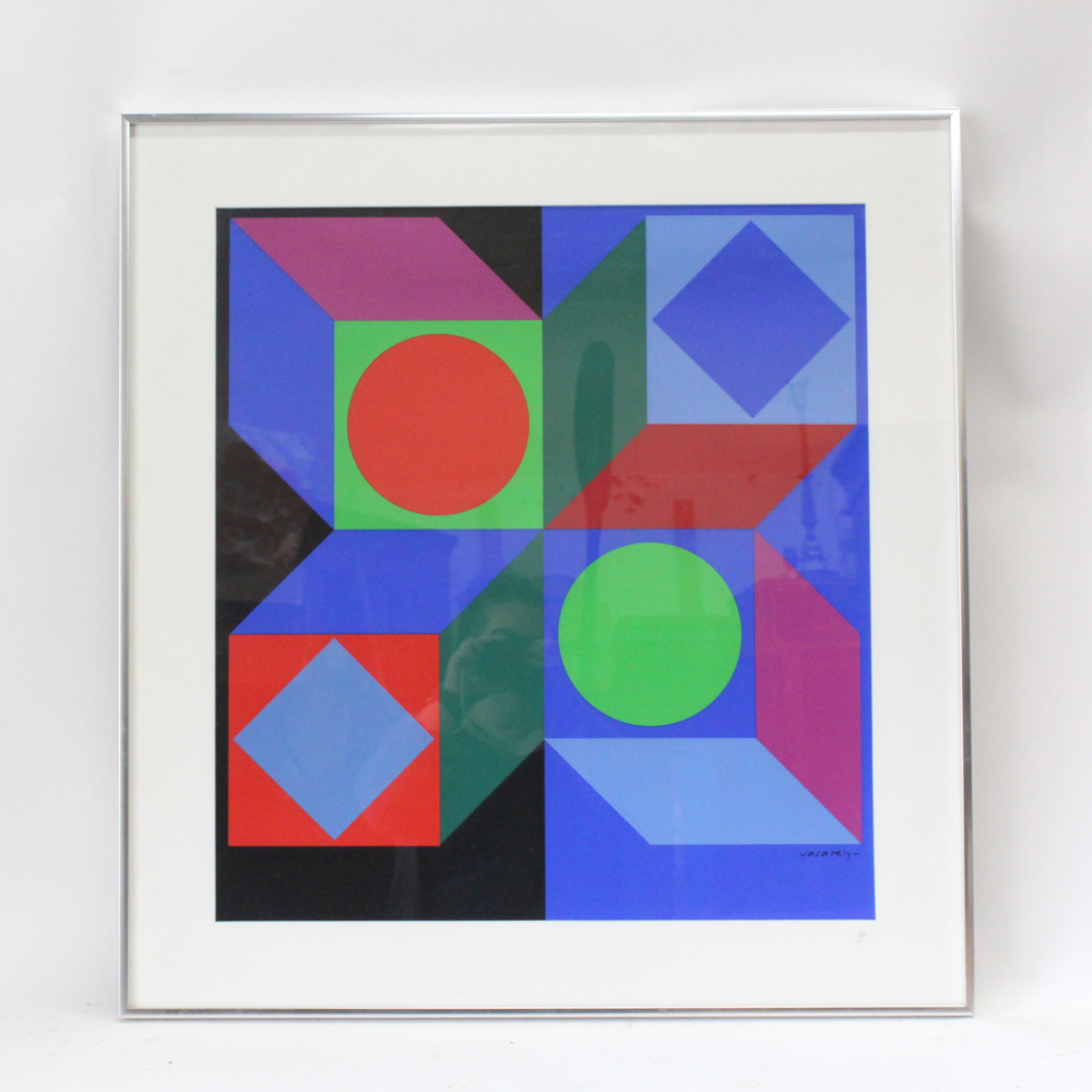 Serigraph After Victor Vasarely "Lapidre Caruegue"