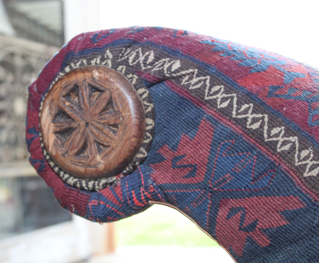 Rug Upholstered Chaise Lounge by Seret & Sons