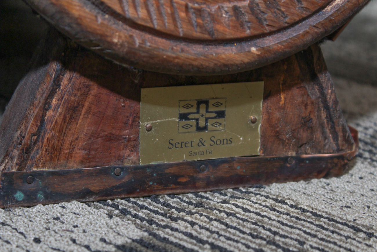 Rug Upholstered Chaise Lounge by Seret & Sons