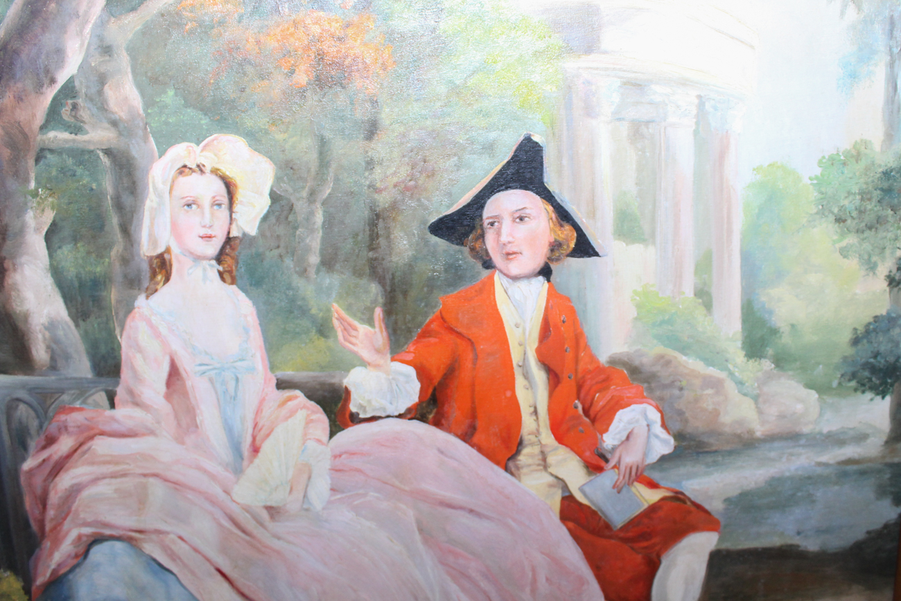 Copy Oil Painting After Thomas Gainsborough "Conversation in the Park"