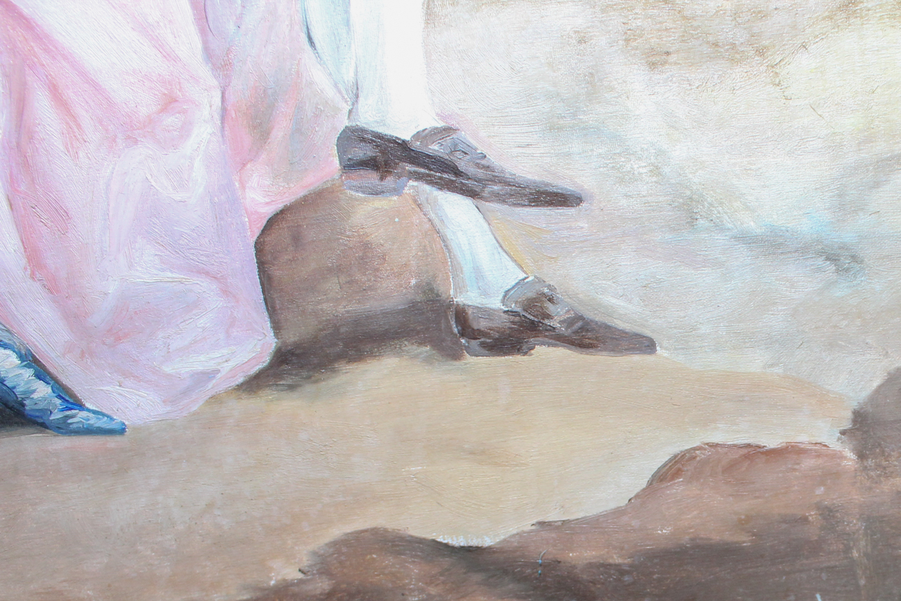 Copy Oil Painting After Thomas Gainsborough "Conversation in the Park"