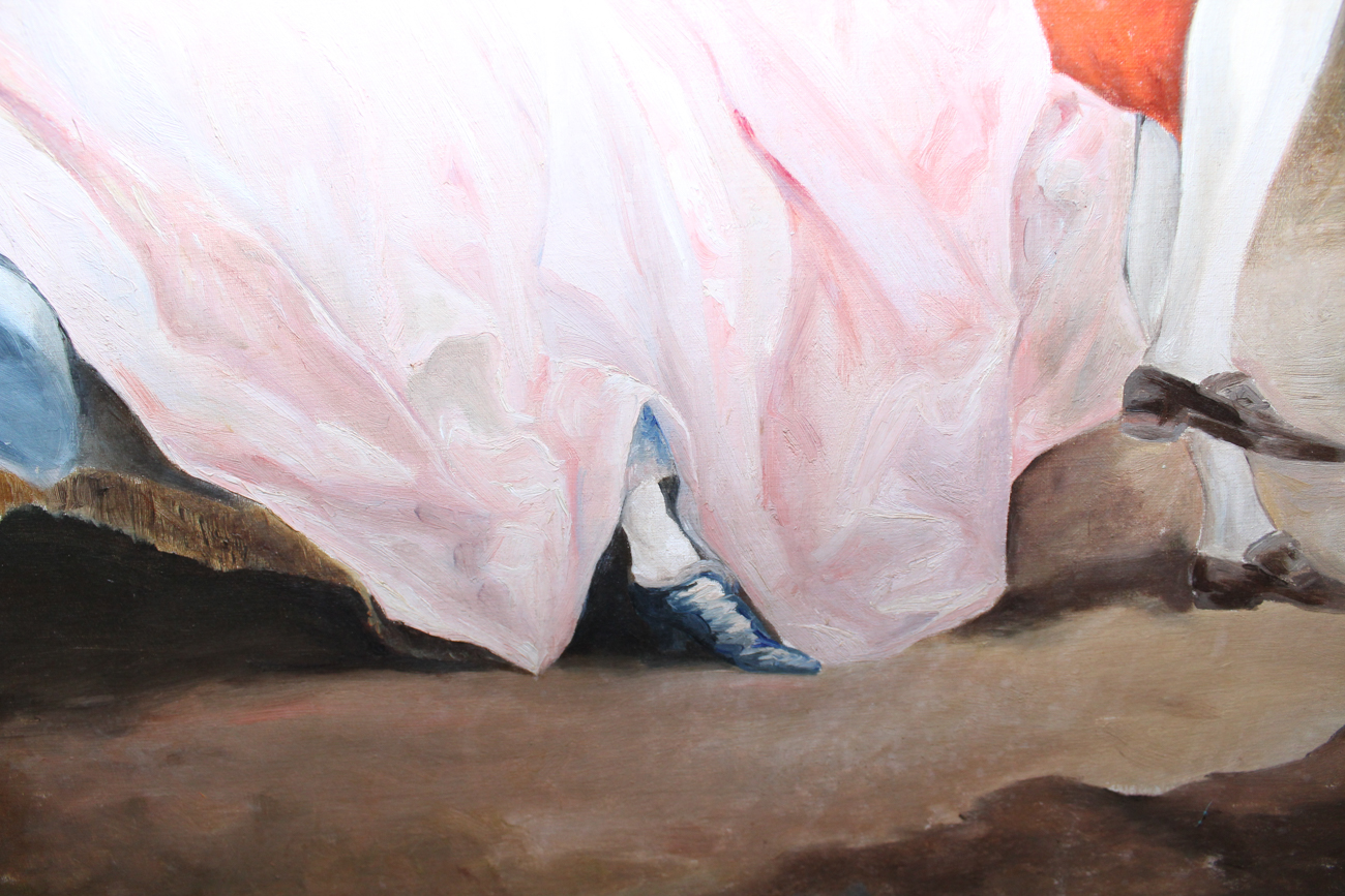 Copy Oil Painting After Thomas Gainsborough "Conversation in the Park"