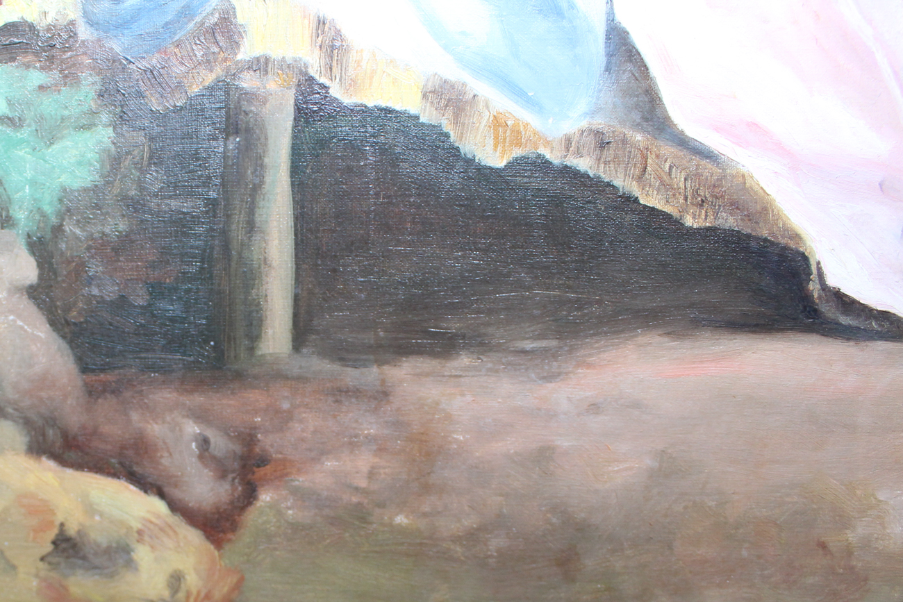 Copy Oil Painting After Thomas Gainsborough "Conversation in the Park"