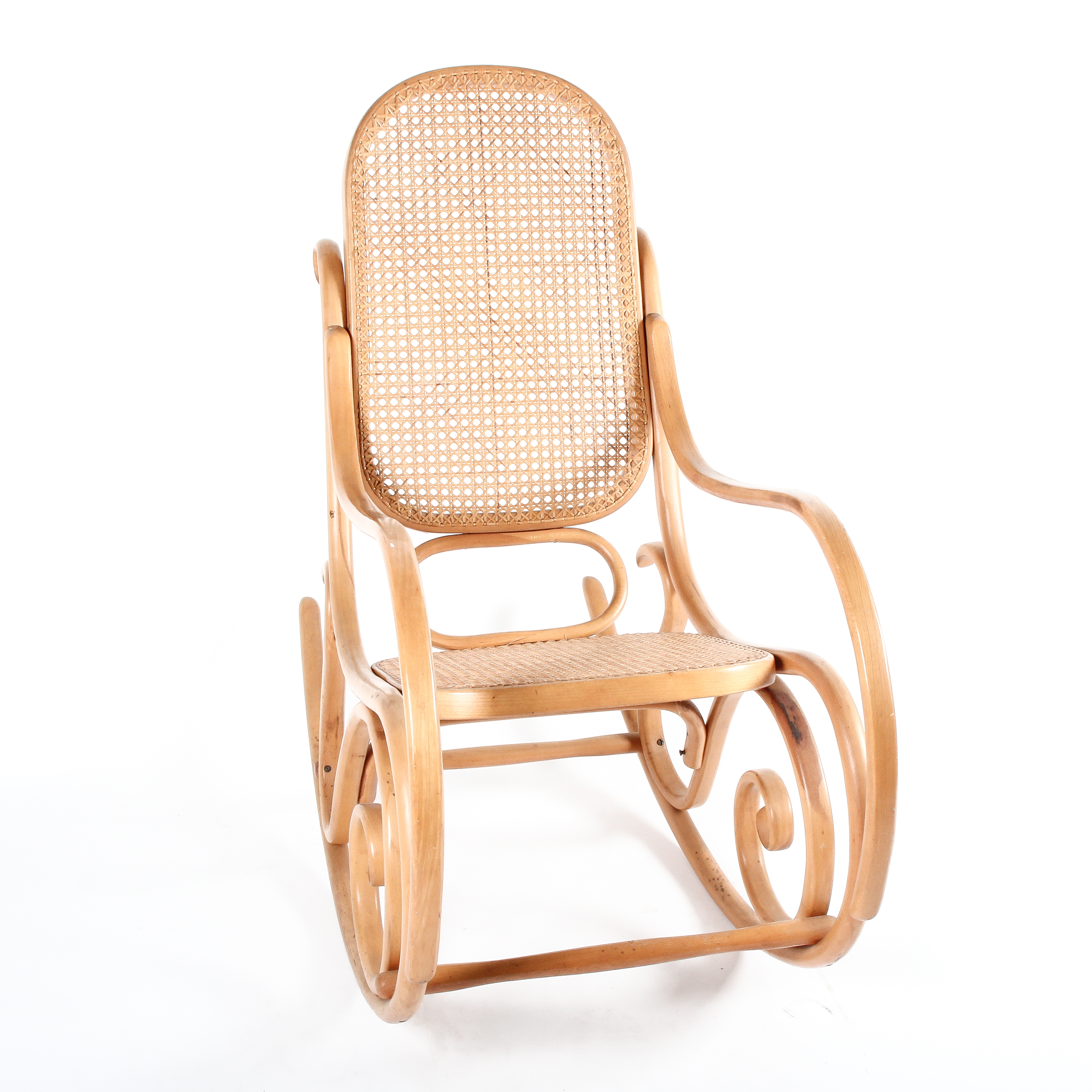 Bentwood Cane Rocking Chair