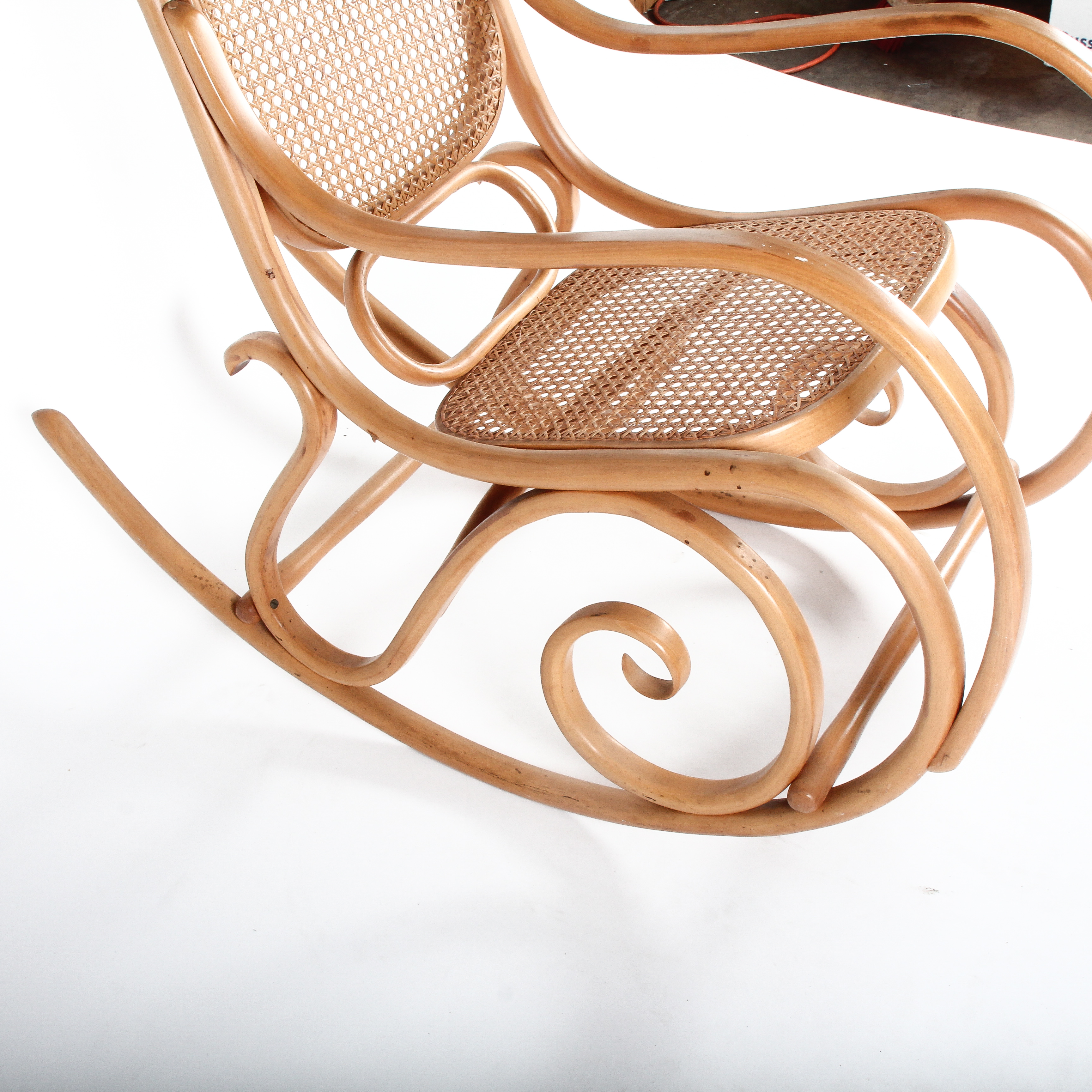 Bentwood Cane Rocking Chair