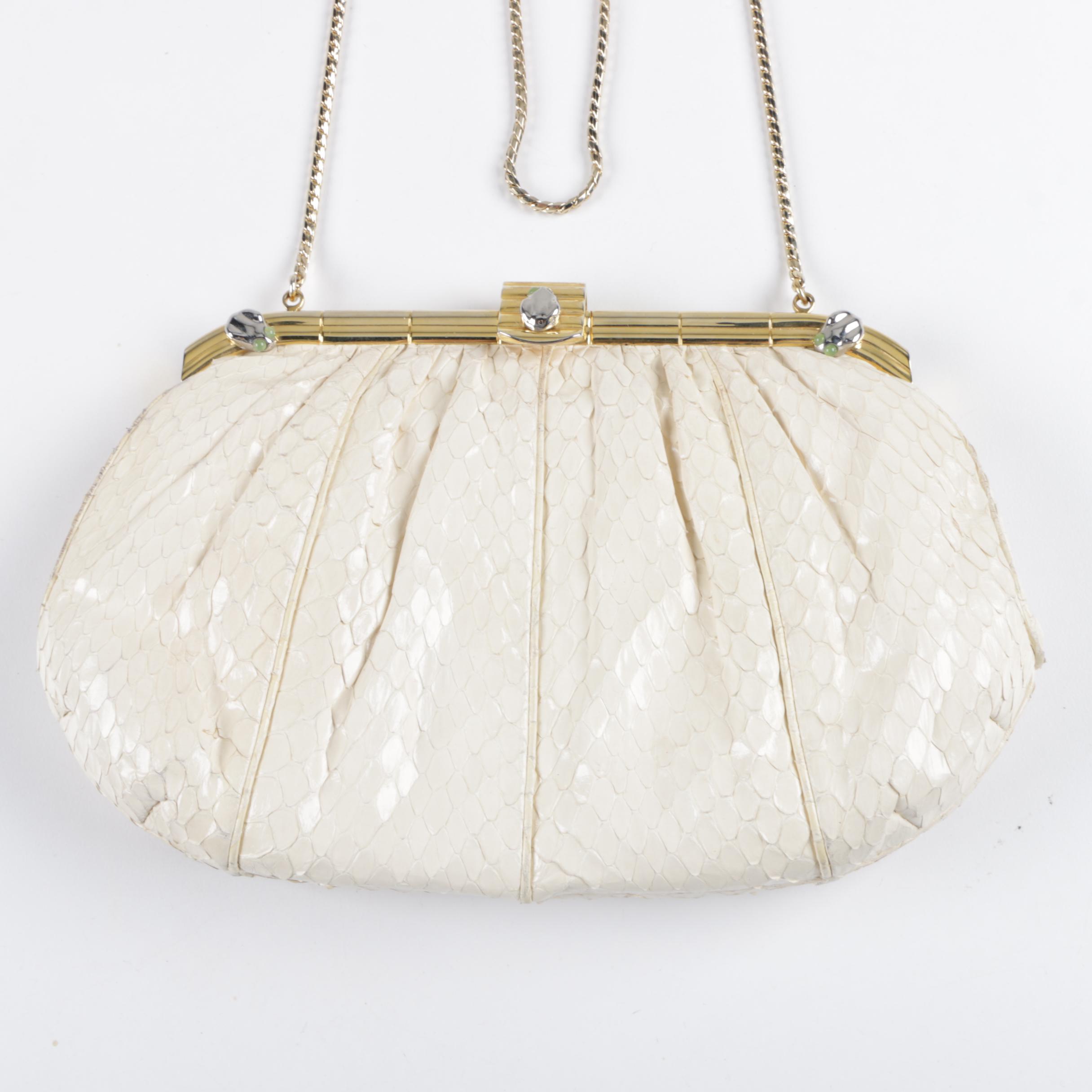 Vintage Judith Leiber Snakeskin Evening Bag