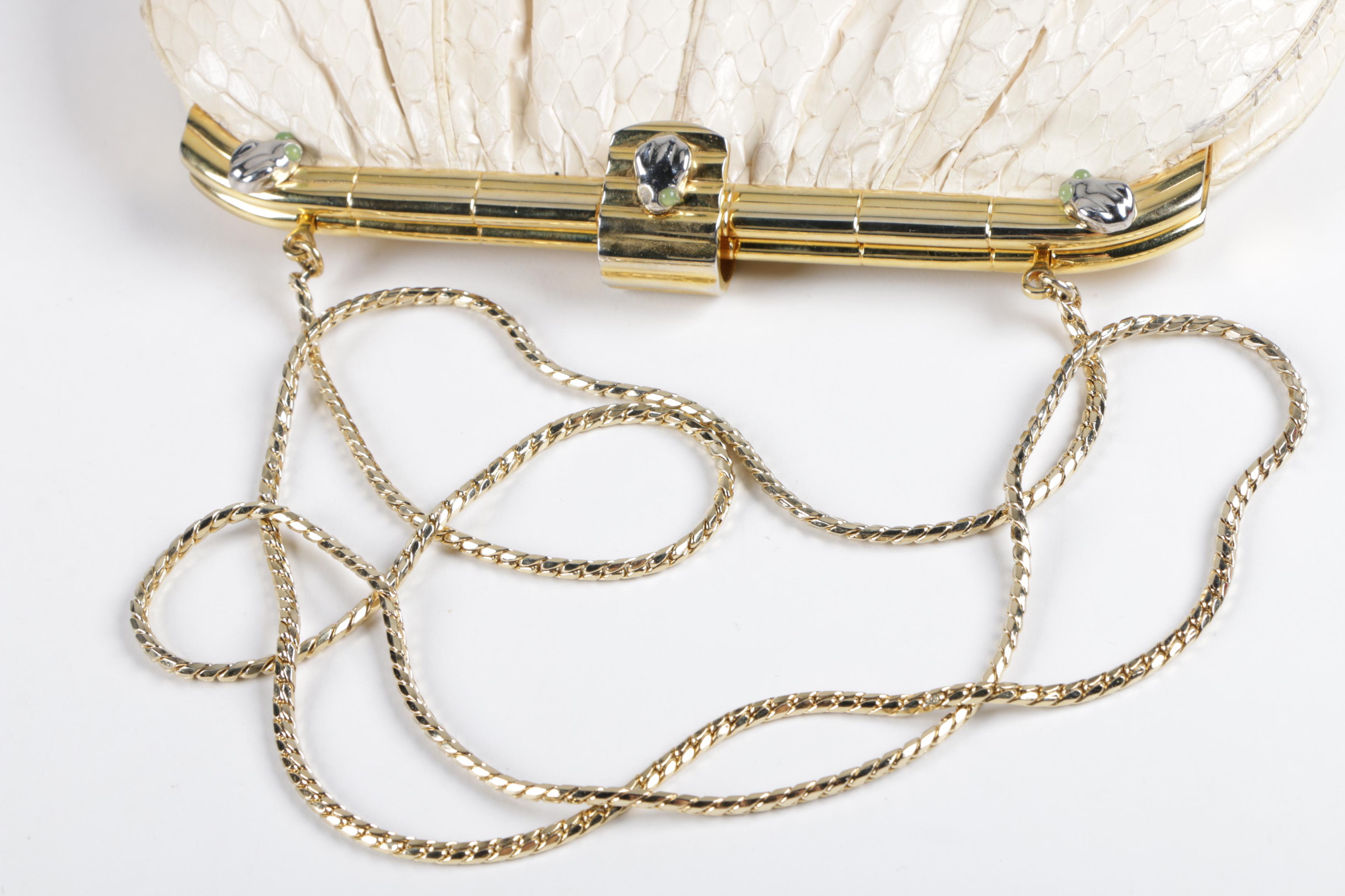 Vintage Judith Leiber Snakeskin Evening Bag