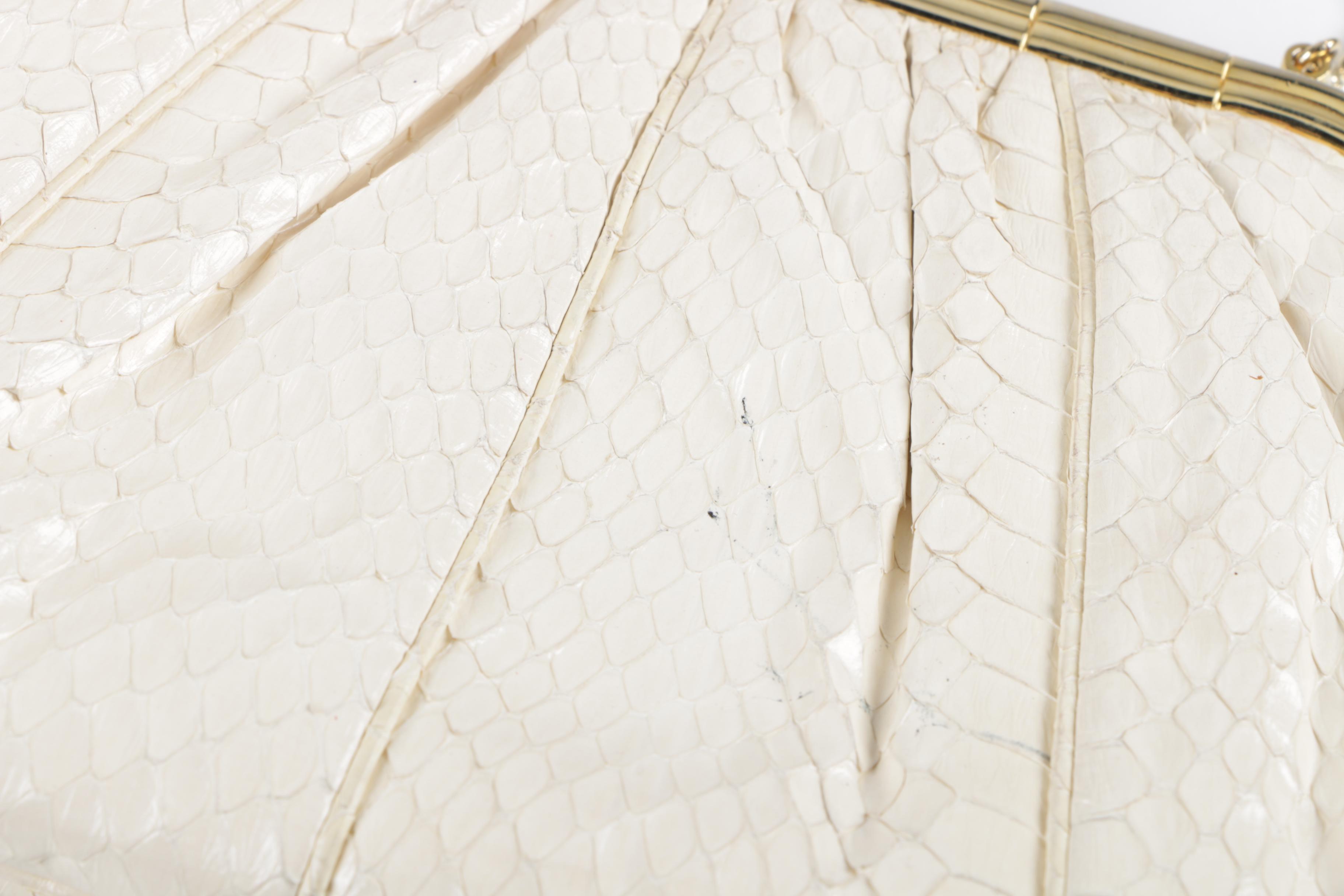 Vintage Judith Leiber Snakeskin Evening Bag