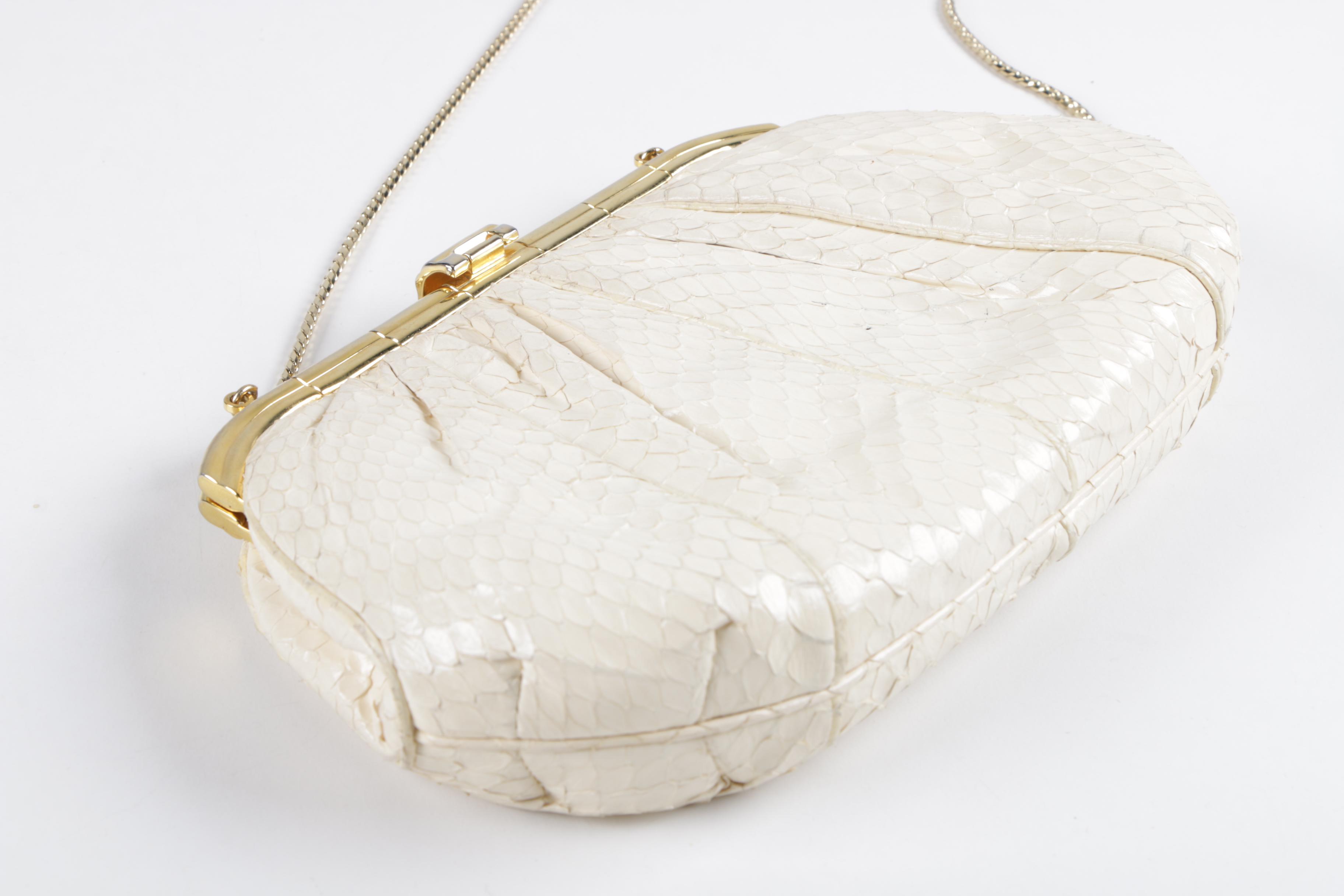 Vintage Judith Leiber Snakeskin Evening Bag