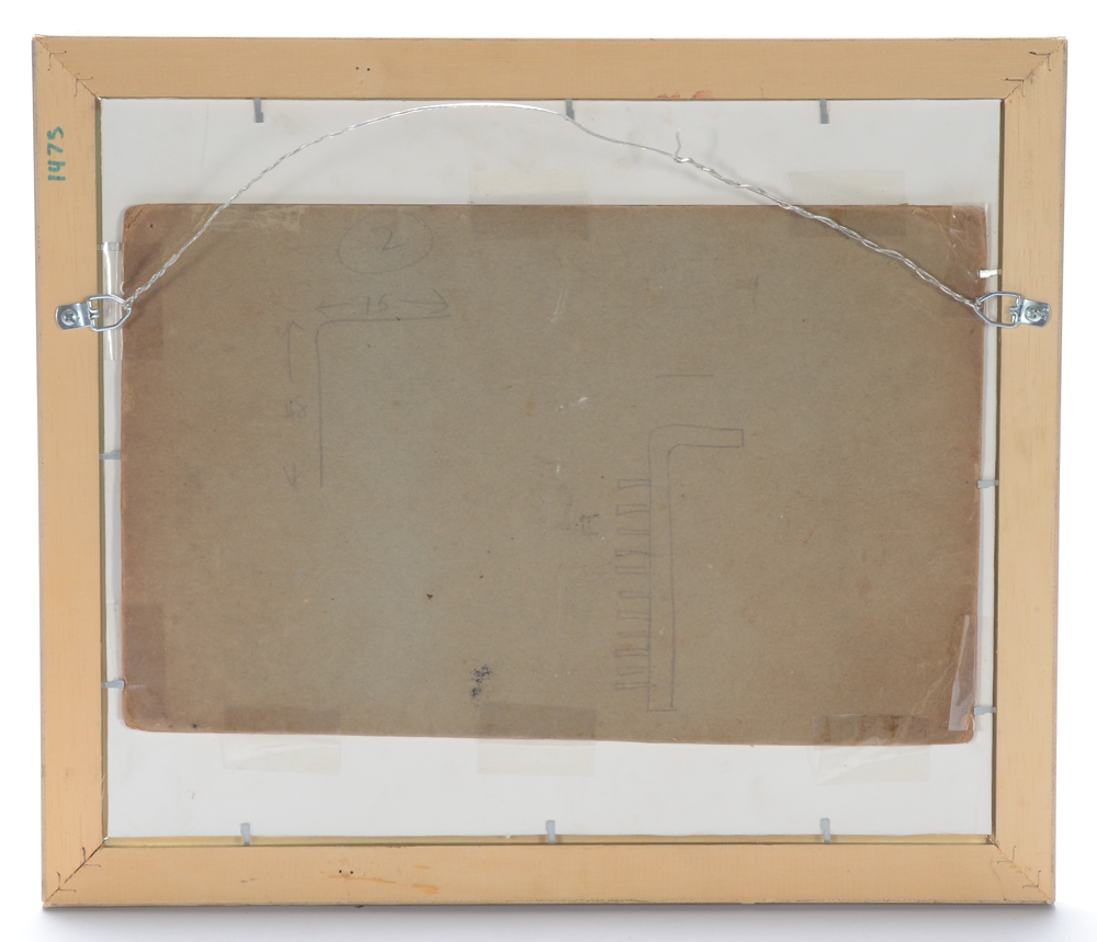 Original Gouache Painting of a Monoplane