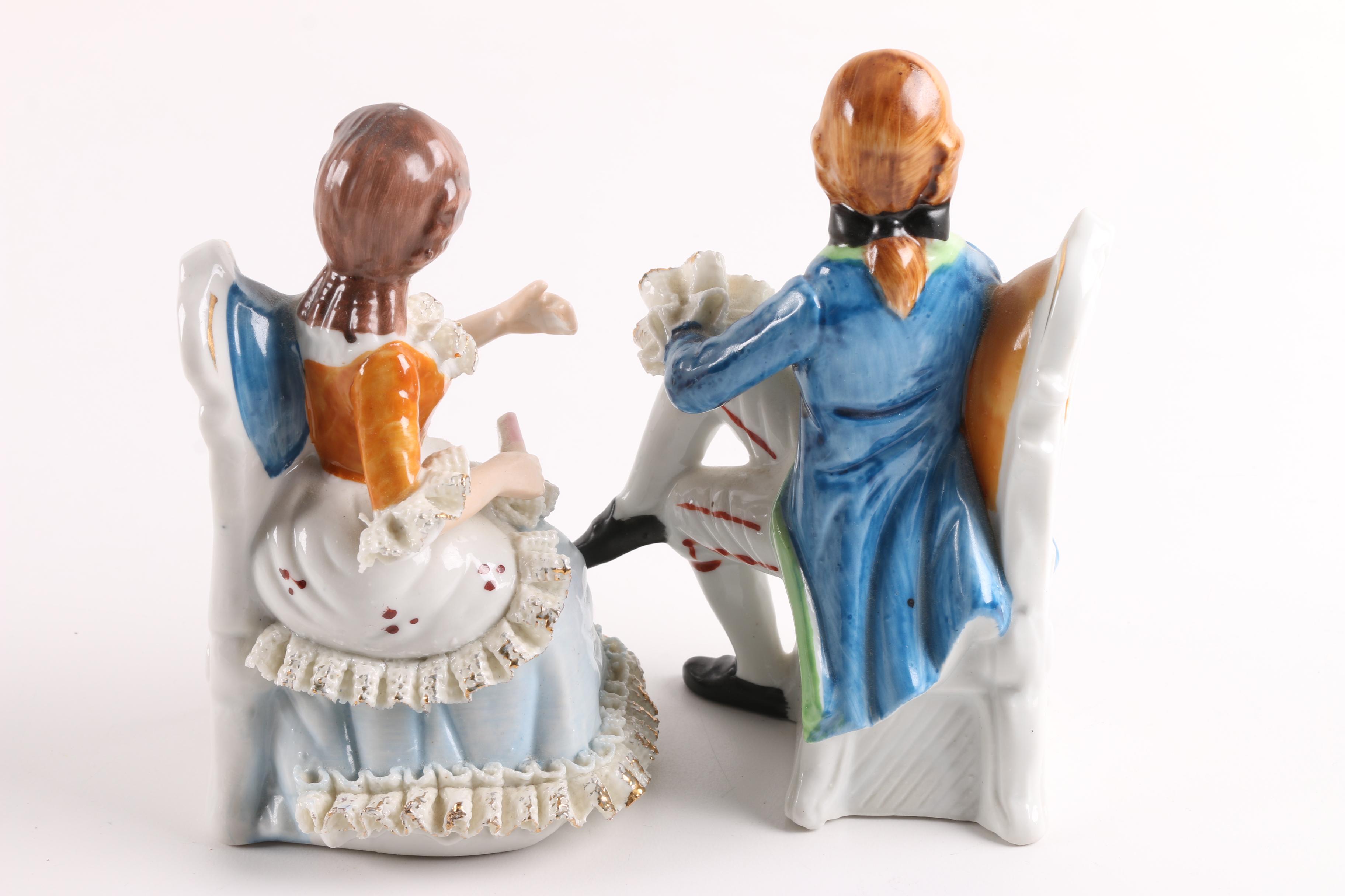 1931 Royal Staffordshire "Old English Oak" and Other Tea Ware