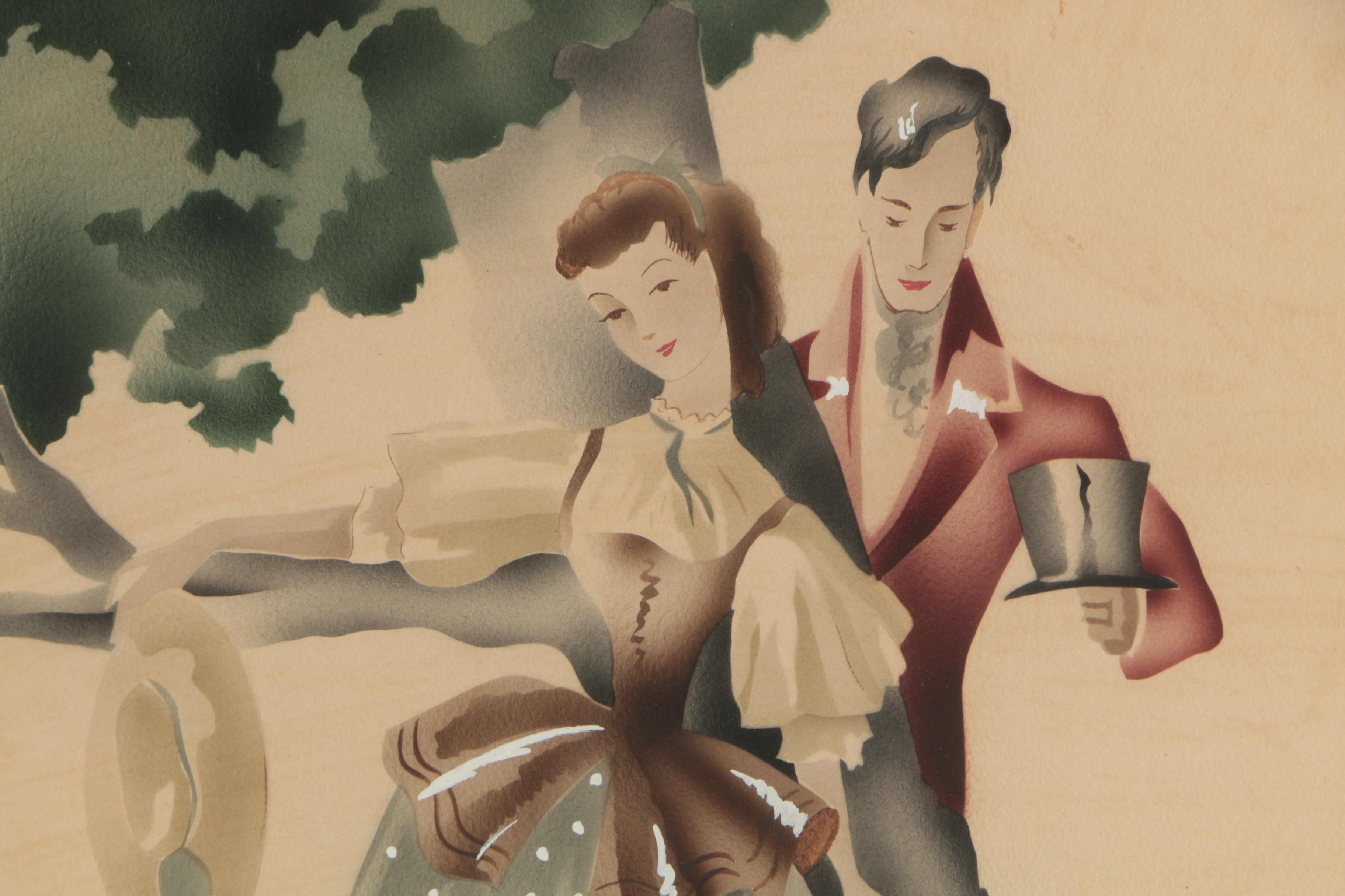 Harris and Peters Watercolor Airbrush Paintings