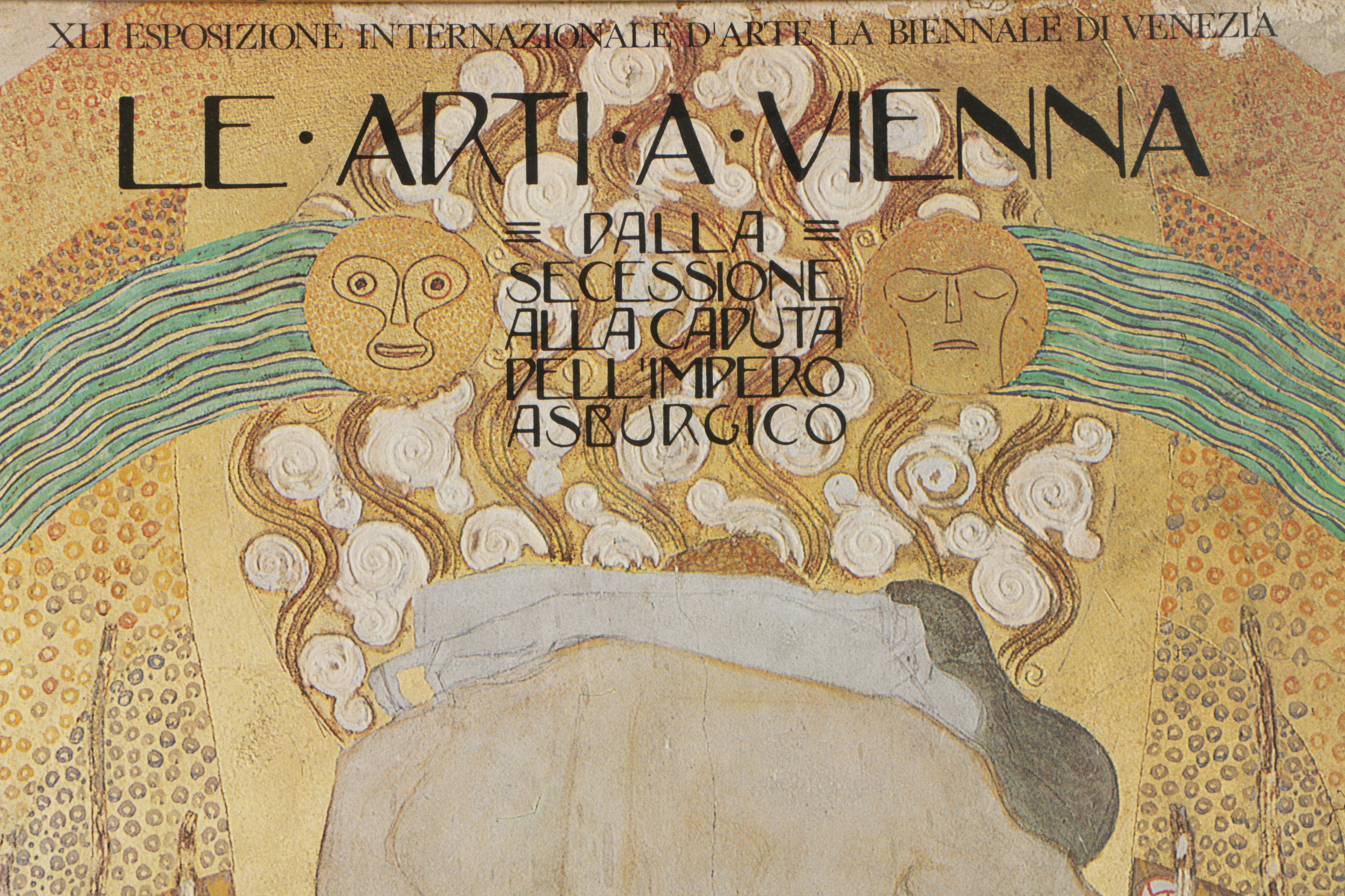 Offset Lithograph Venice Art Poster Featuring Gustav Klimt