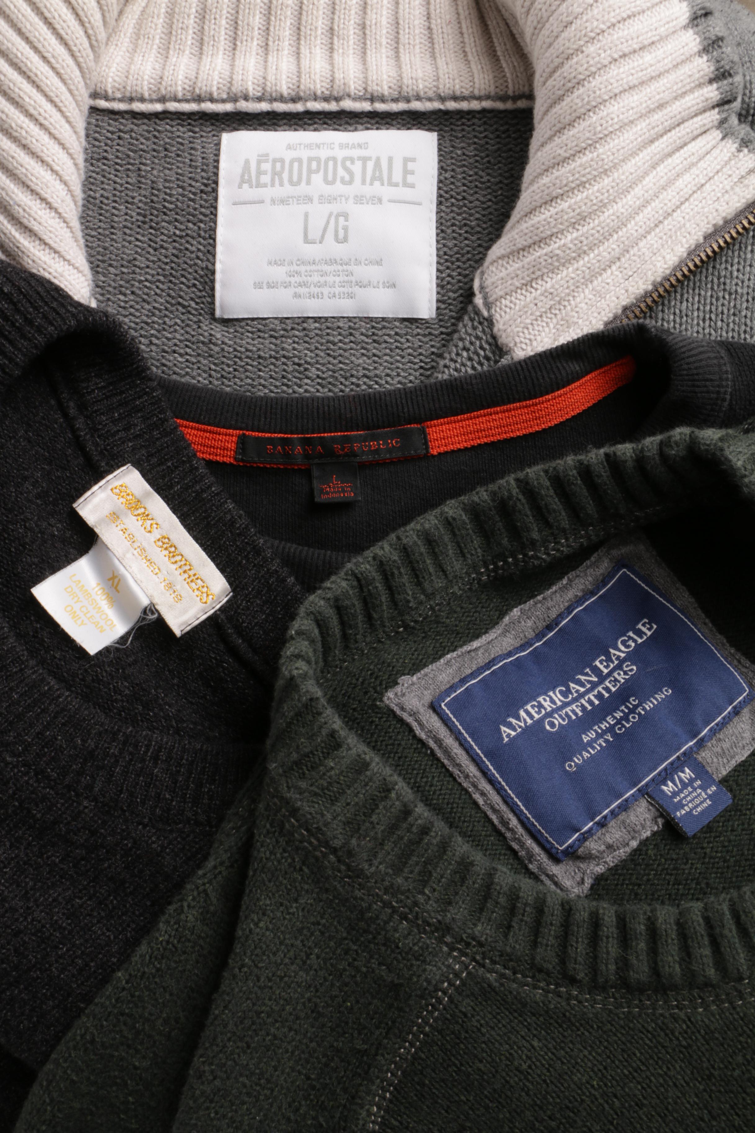 Men's Shirts and Sweaters Including J.Crew, Ralph Lauren Rugby and Aeropostale