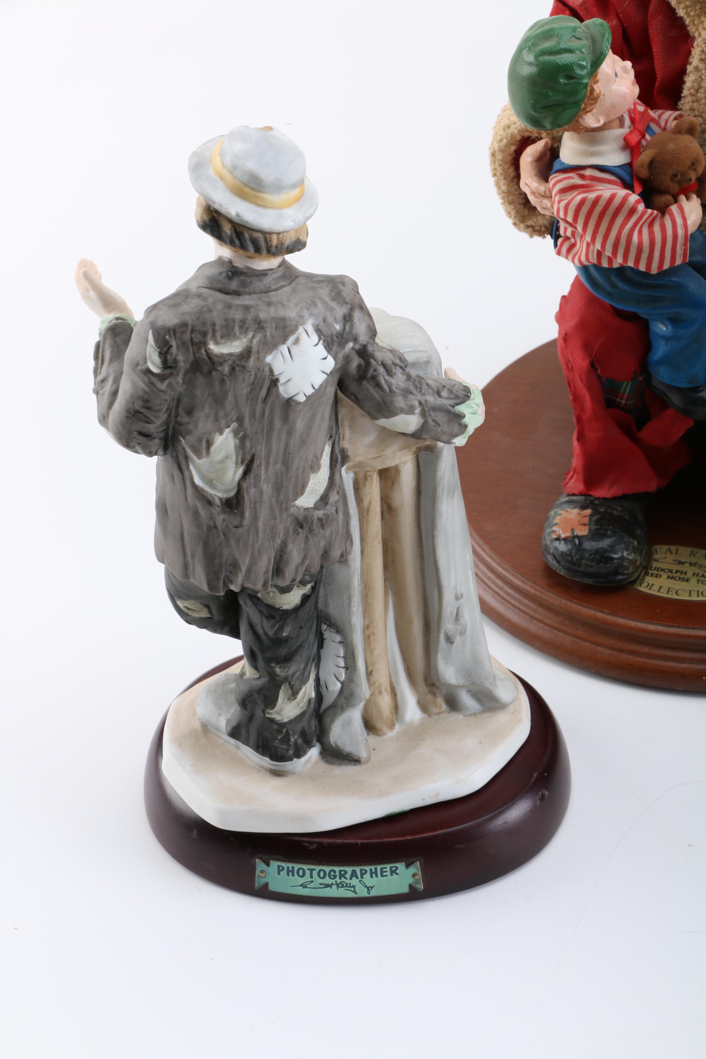 Flambro Emmett Kelly Jr. Clown Figurines