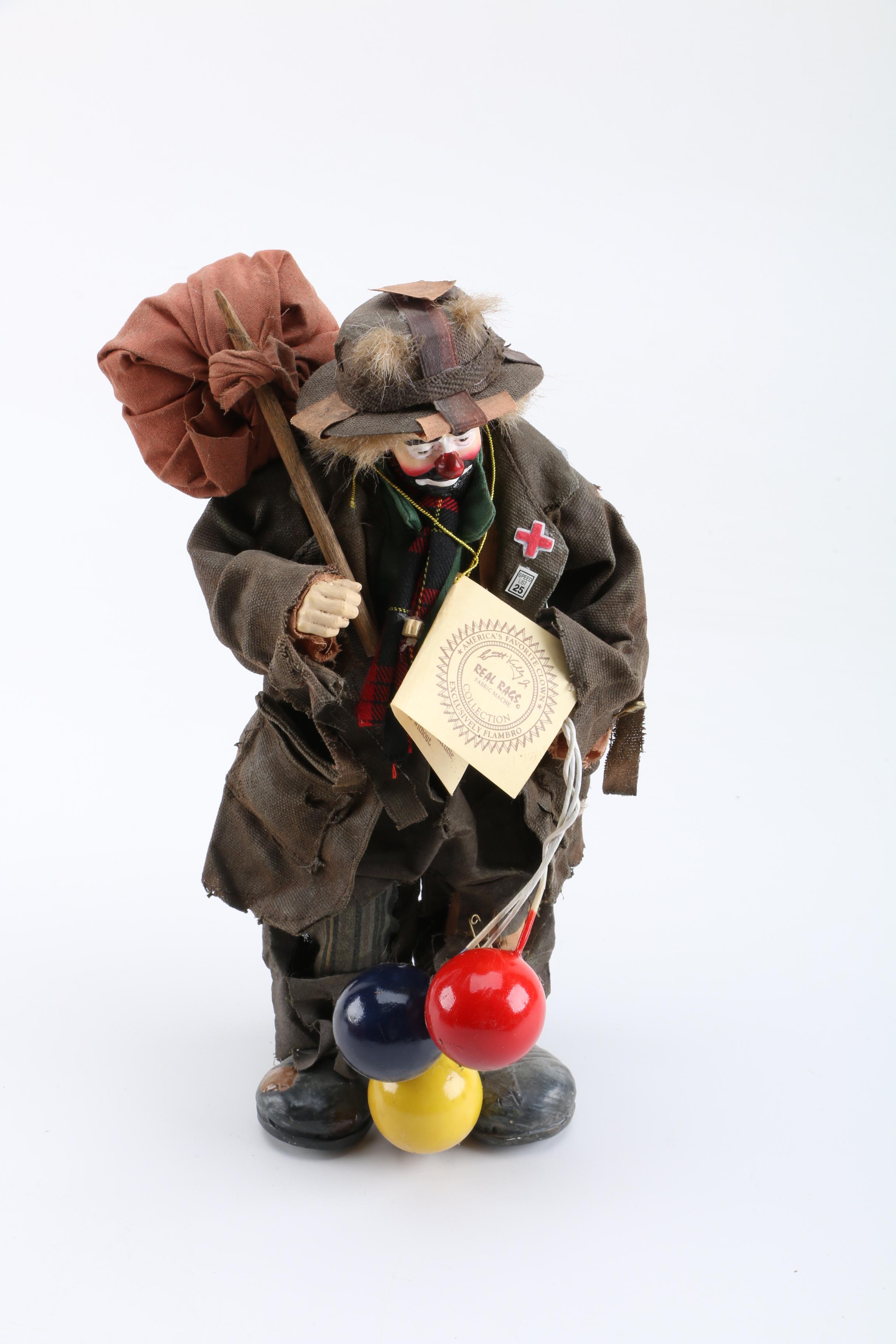 Flambro Emmett Kelly Jr. Clown Figurines