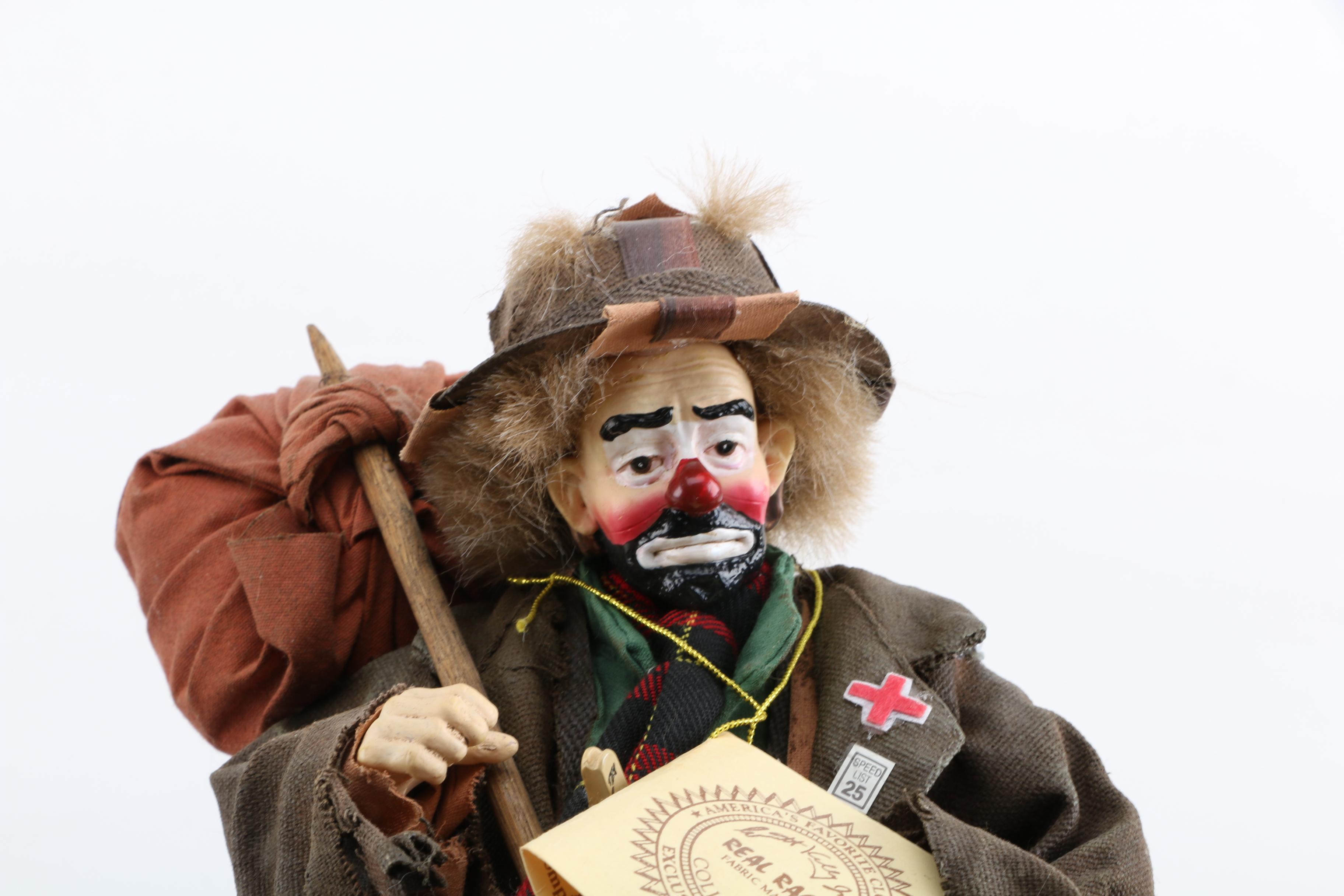 Flambro Emmett Kelly Jr. Clown Figurines