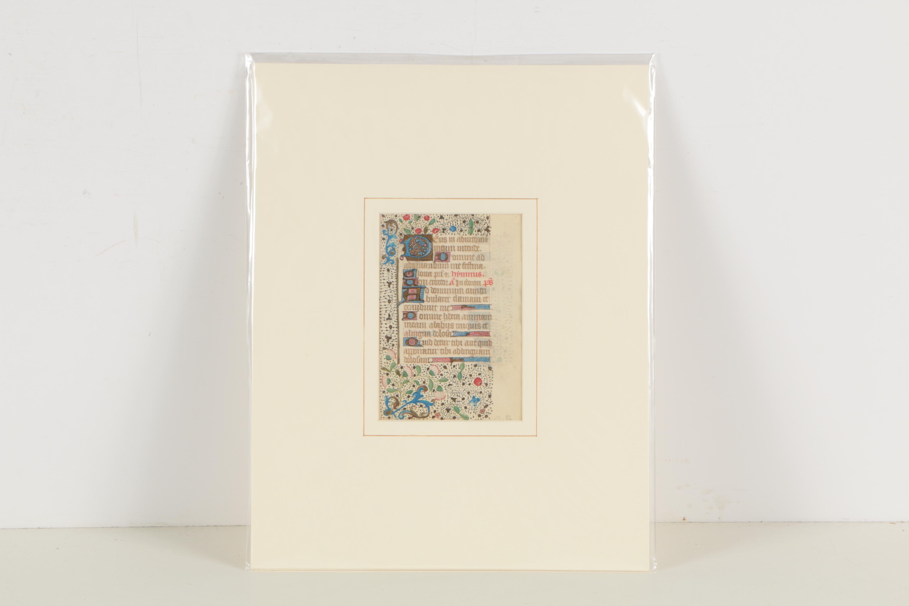 15-16th Century Illuminated Manuscript Pages