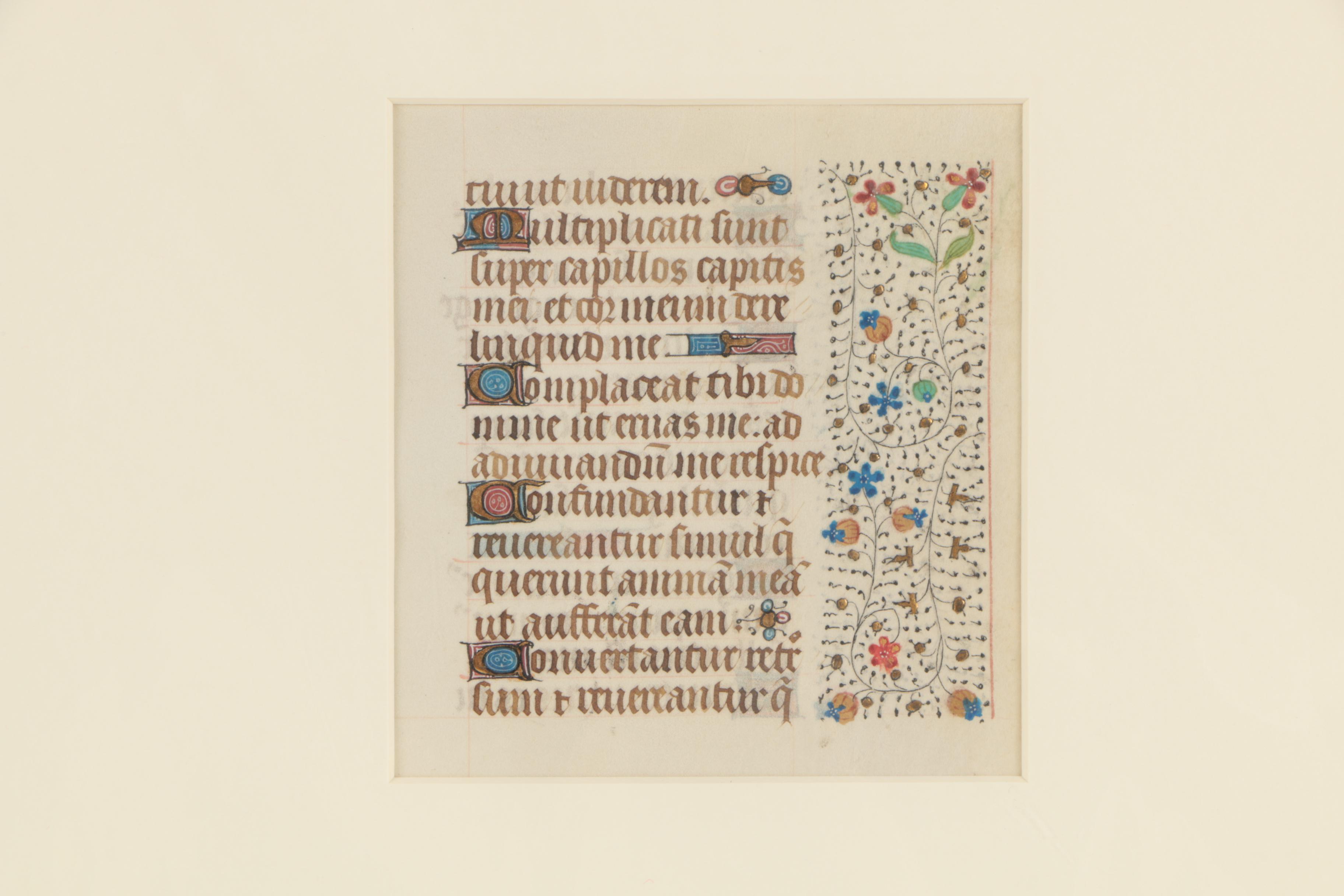 15-16th Century Illuminated Manuscript Pages