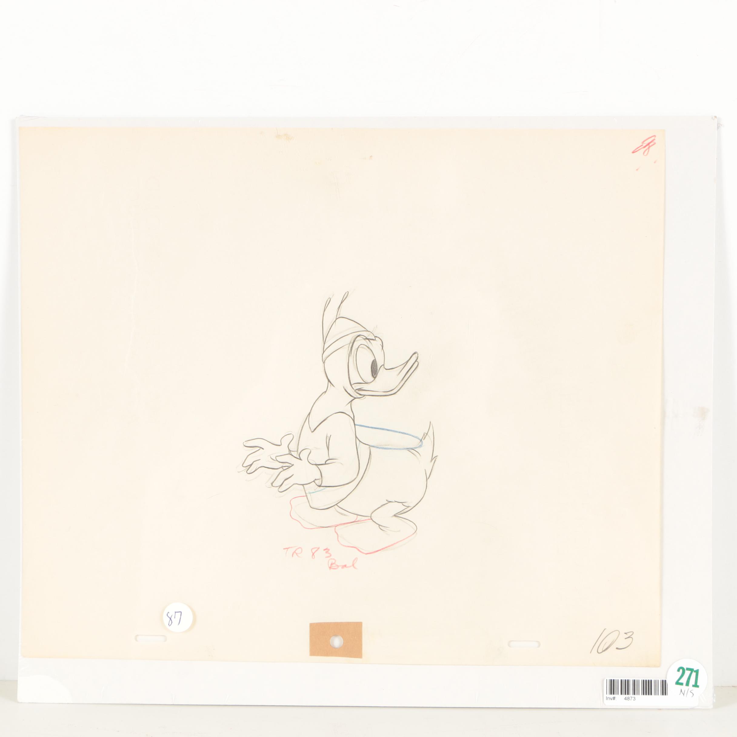 Donald Duck Animation Sketch
