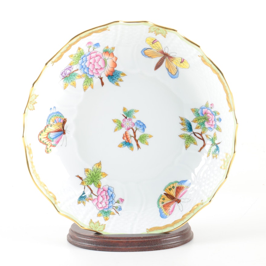 Hand-Painted Herend "Queen Victoria" Porcelain All Purpose Bowl