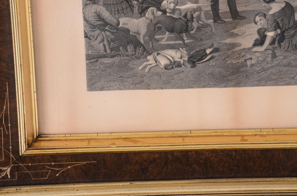 Charles Mottram Engraving after Jacob Thompson "Crossing a Highland Lock"