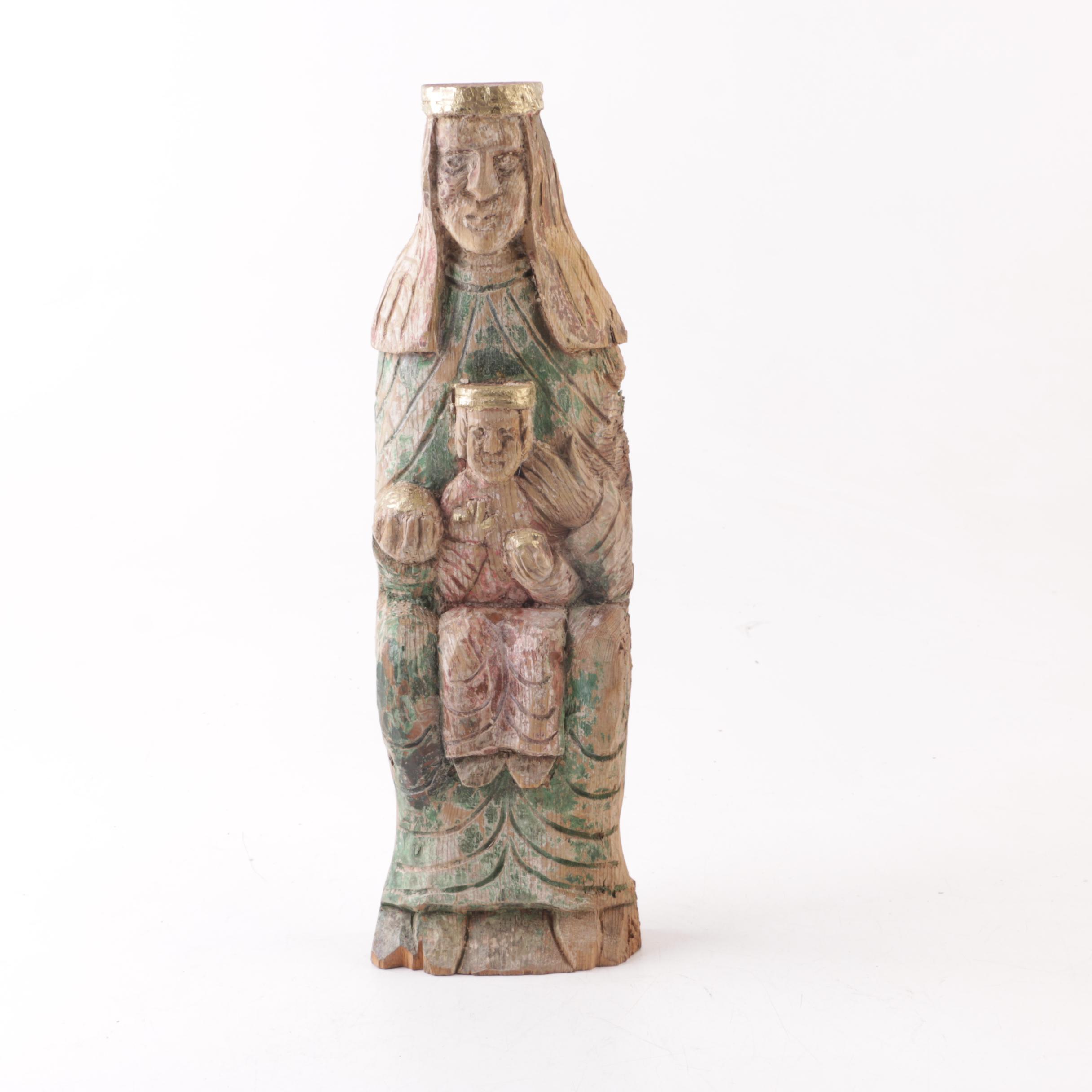 Carved Santos Figurine