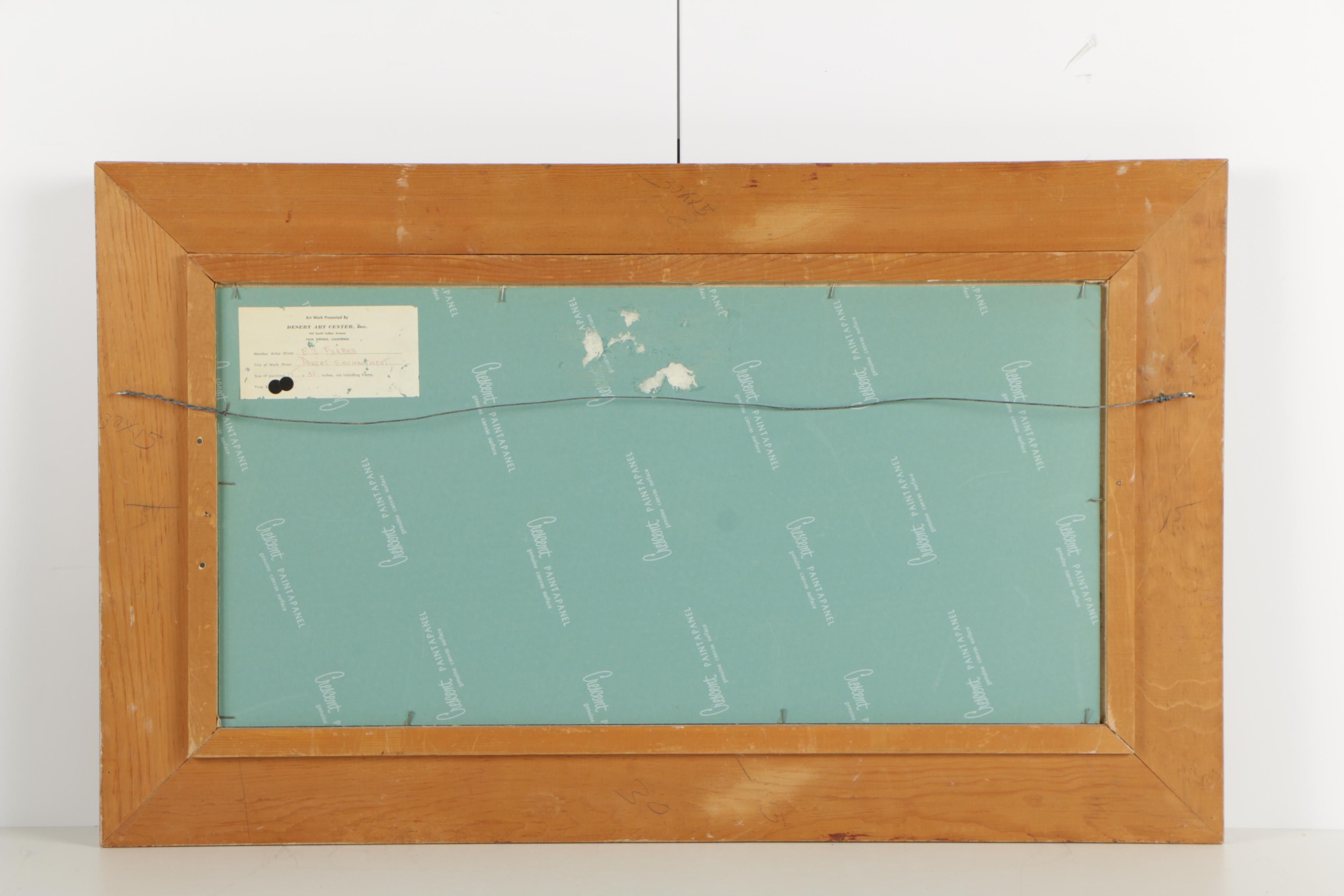 Edward Leo Forbes Oil Painting "Pine Creek in Colorado"