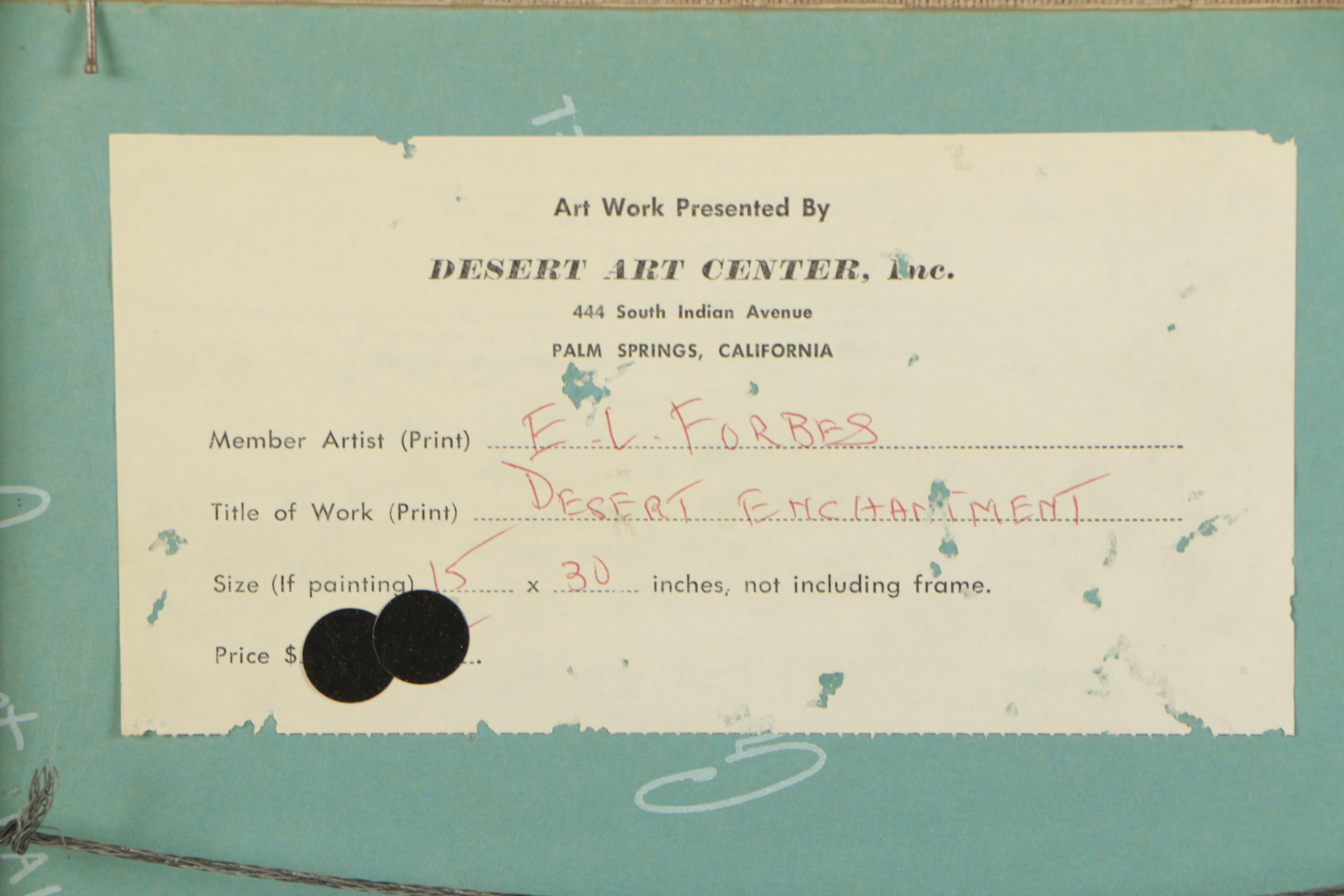 Edward Leo Forbes Oil Painting "Pine Creek in Colorado"