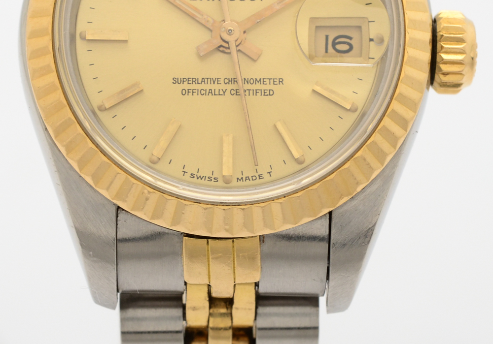 Rolex Oyster 18K Gold and Steel Perpetual Datejust Watch